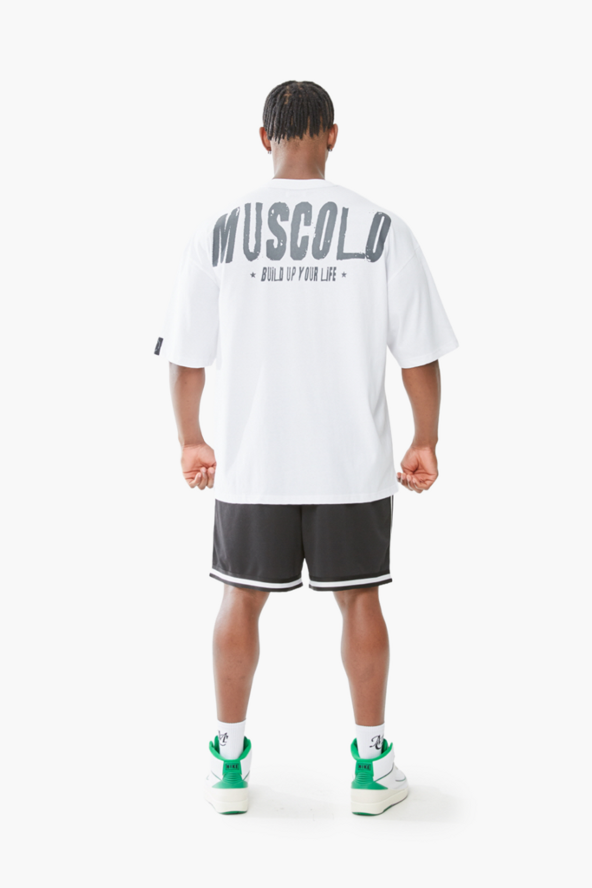 머스콜로(MUSCOLO) [빈티지] CP 오버핏 반팔 티셔츠 화이트