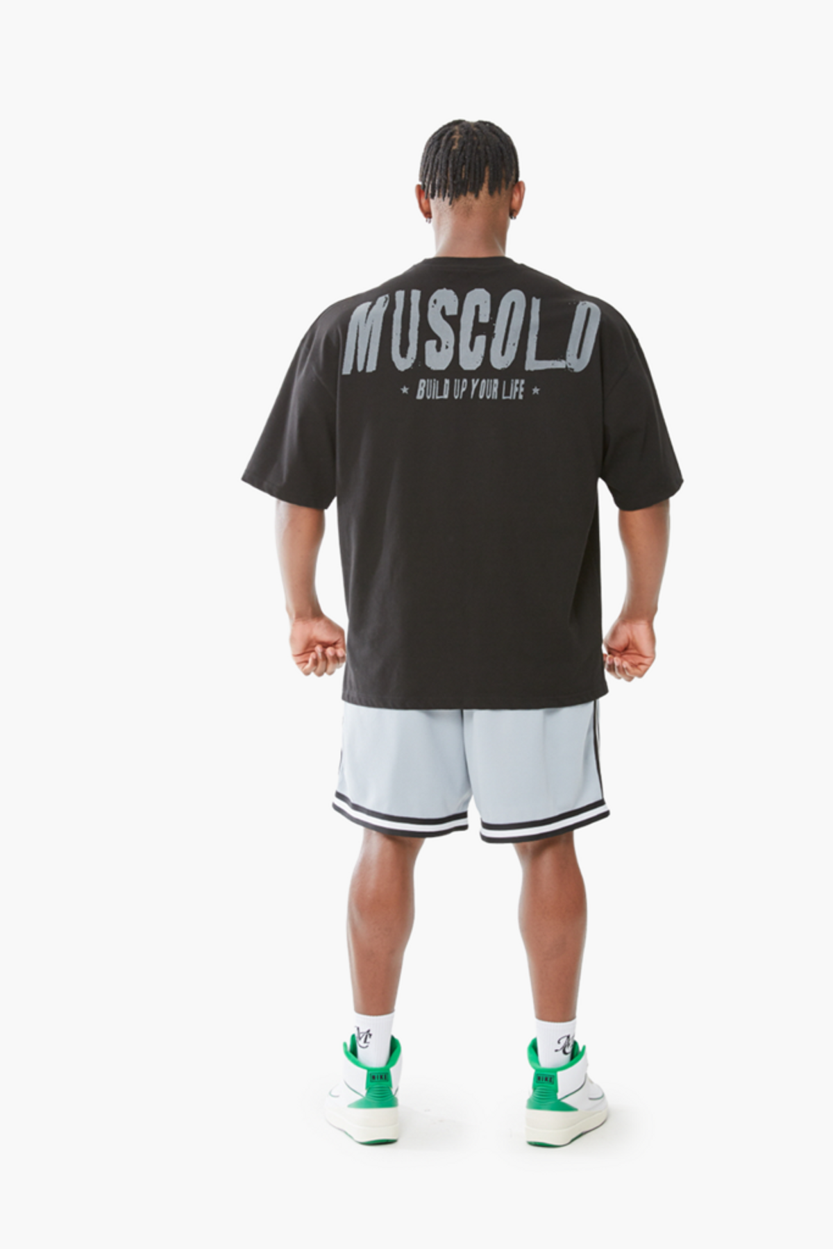 머스콜로(MUSCOLO) [빈티지] CP 오버핏 반팔 티셔츠 블랙