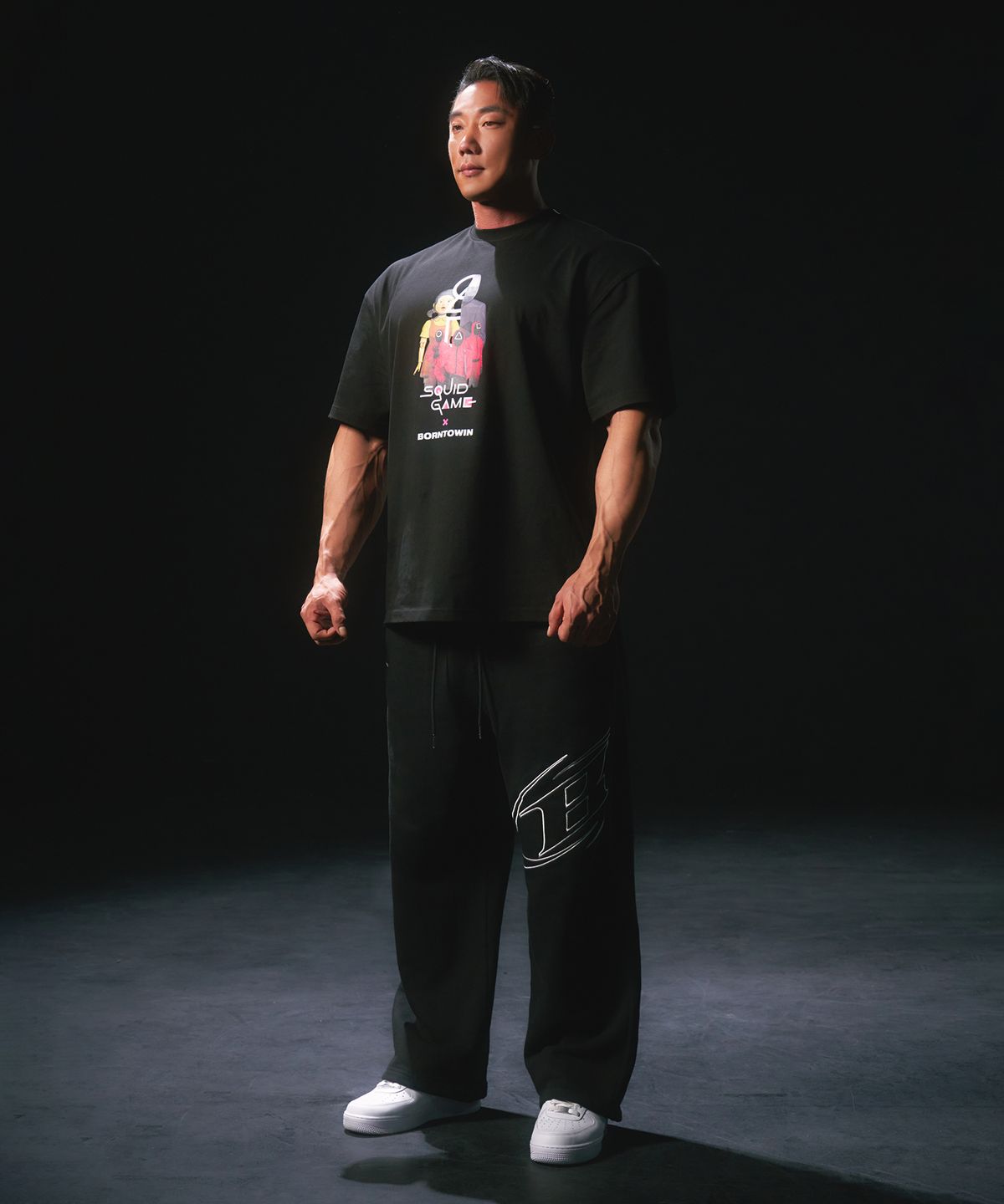 본투윈(BORN TO WIN) SQUID GAME CHARACTER T-SHIRTS [BLACK]
