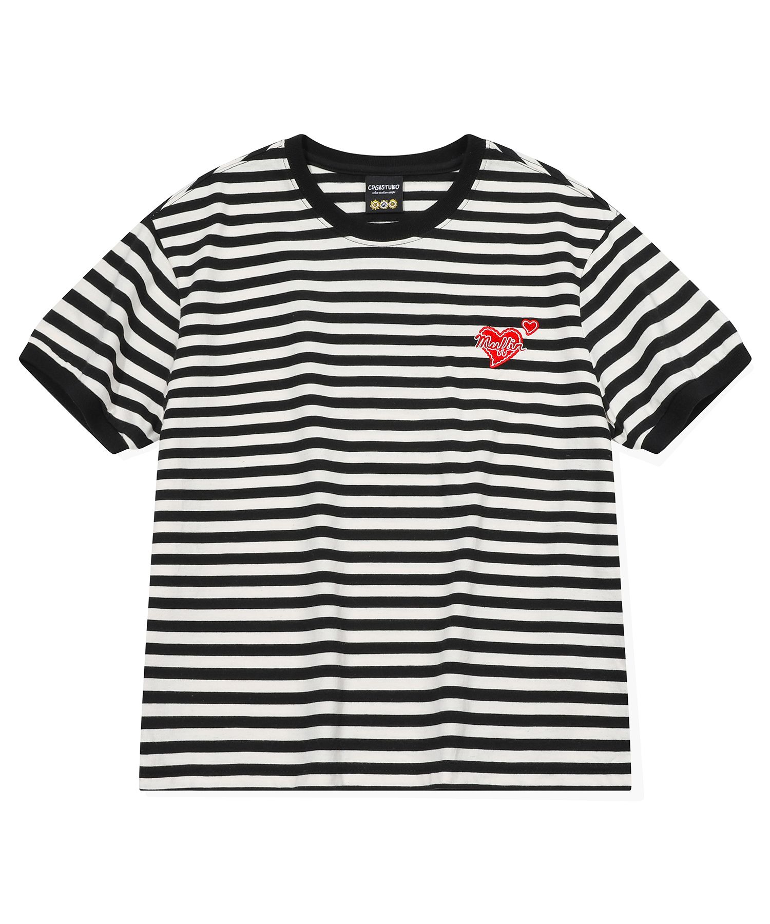 [CPGN STUDIO]★25SS★韓国人気★STRIPE CROP RINGER TEE MUSINSA公式 | CPGN STUDIO Stripe CROP Ringer Tee Black