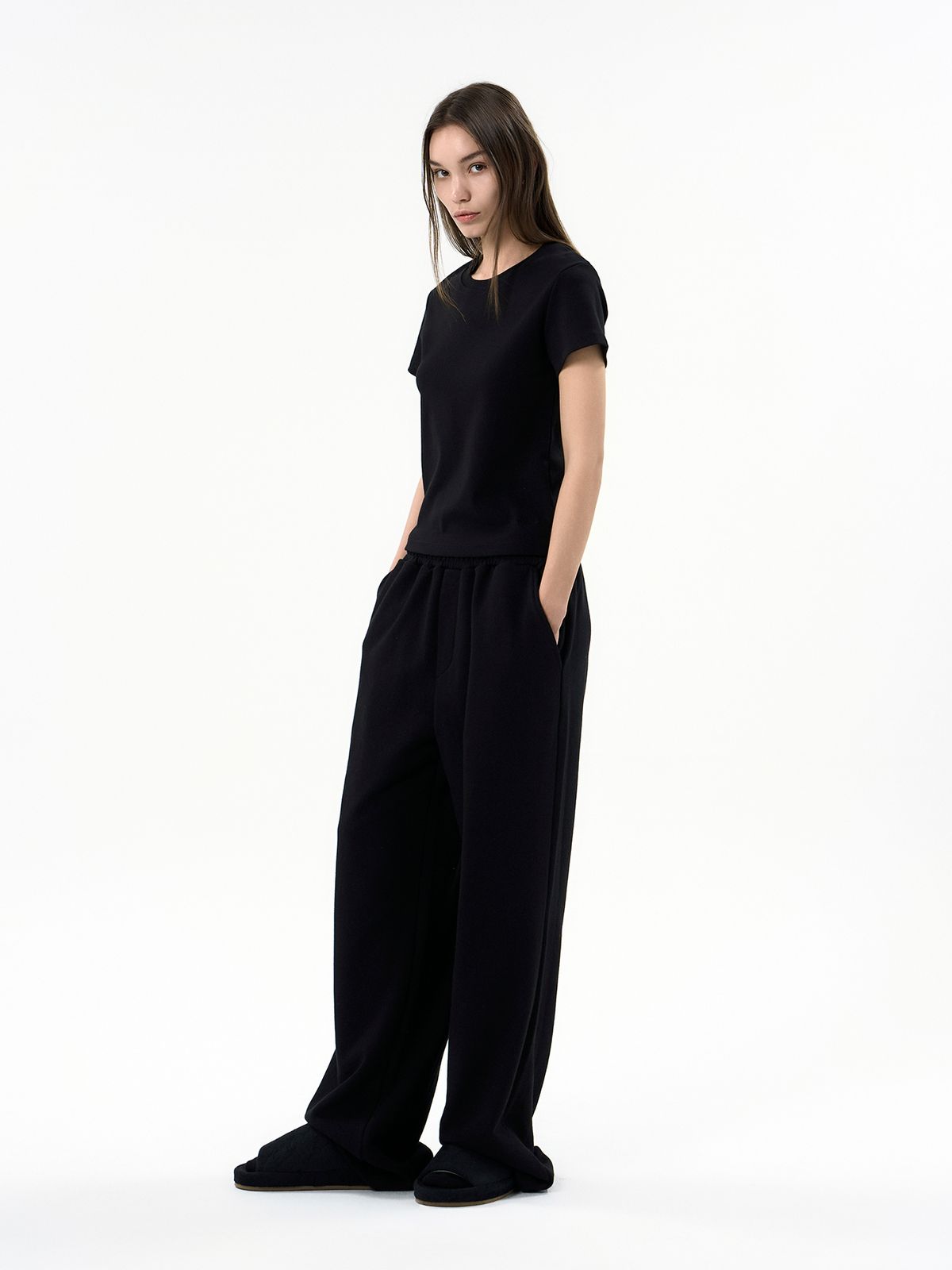 세이지가(SAGEGA) Soft Tension Tee (Black)