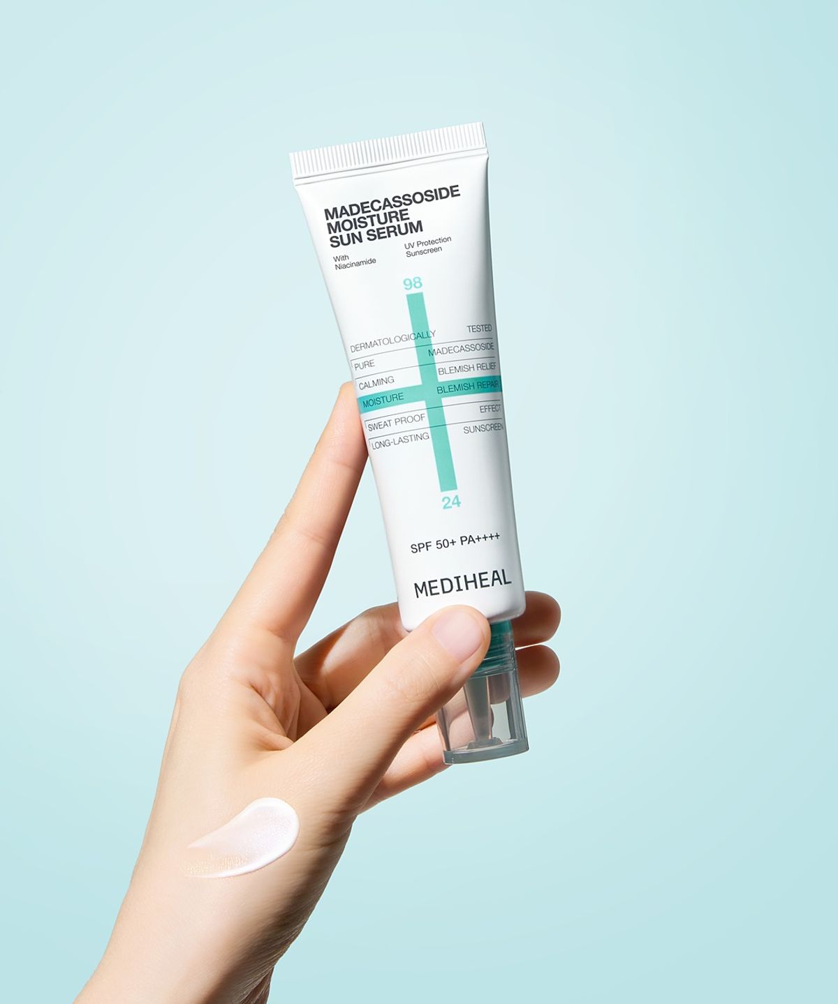 메디힐(MEDIHEAL) 마데카소사이드 수분 선세럼 흔적 리페어 50g