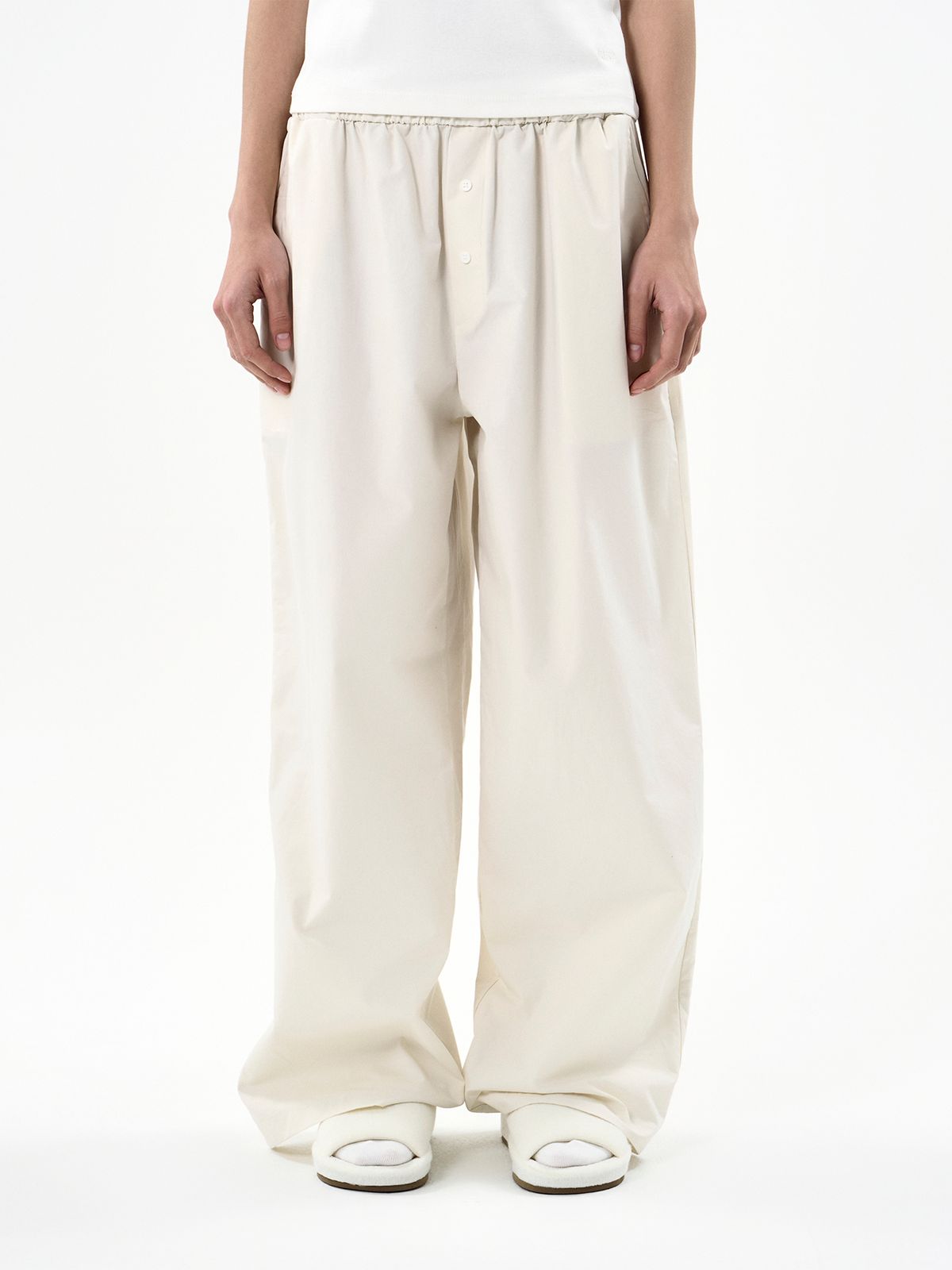 세이지가(SAGEGA) Cotton Pyjama Pants (Cream)