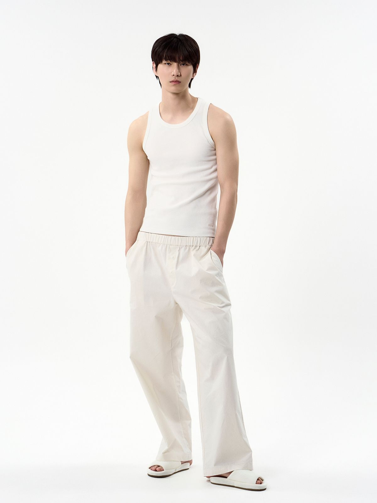 세이지가(SAGEGA) Cotton Pyjama Pants (Cream)