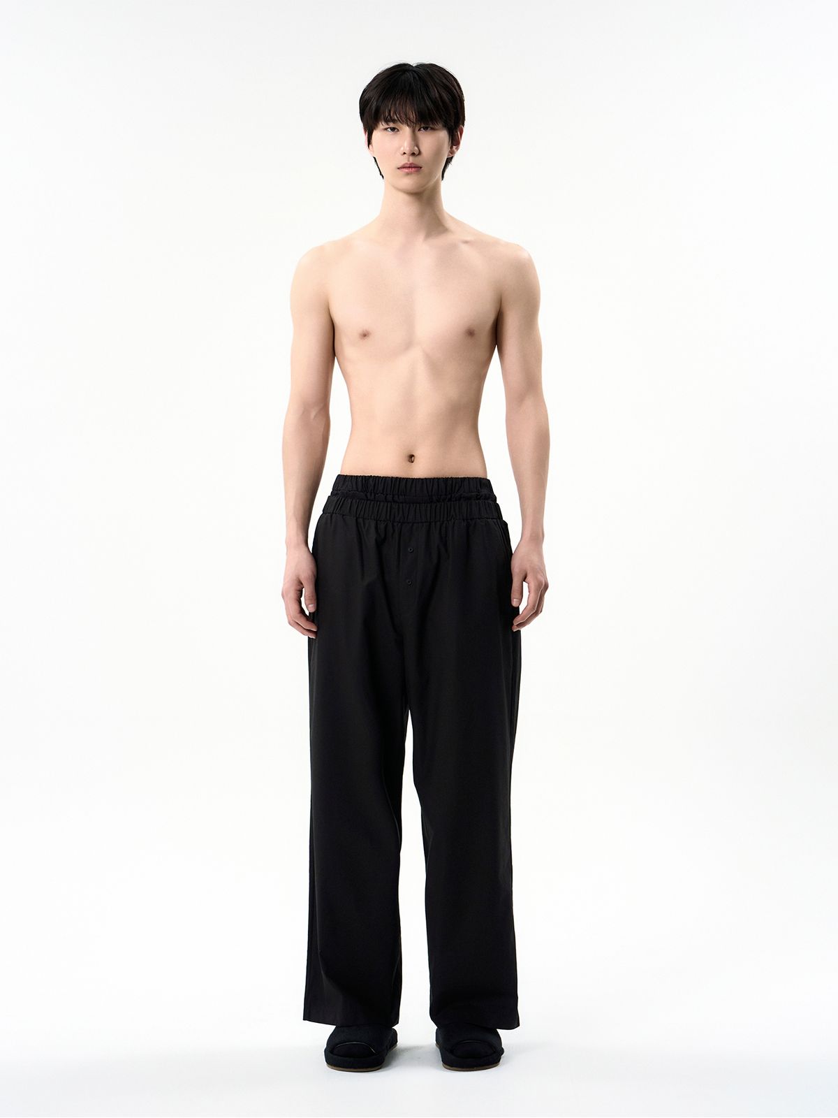 세이지가(SAGEGA) Cotton Pyjama Pants (Black)