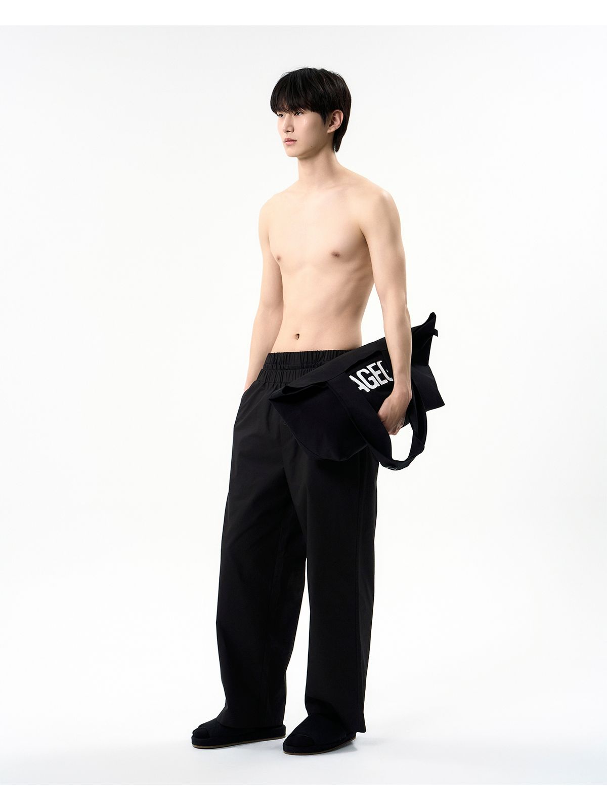 세이지가(SAGEGA) Cotton Pyjama Pants (Black)