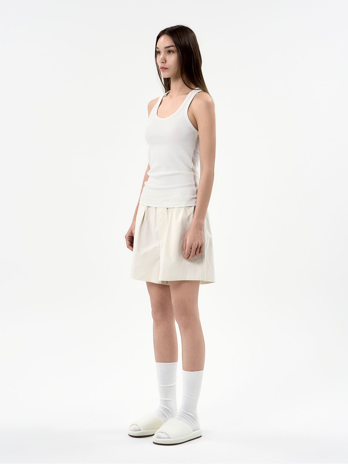 세이지가(SAGEGA) Cotton Pyjama Shorts (Cream)