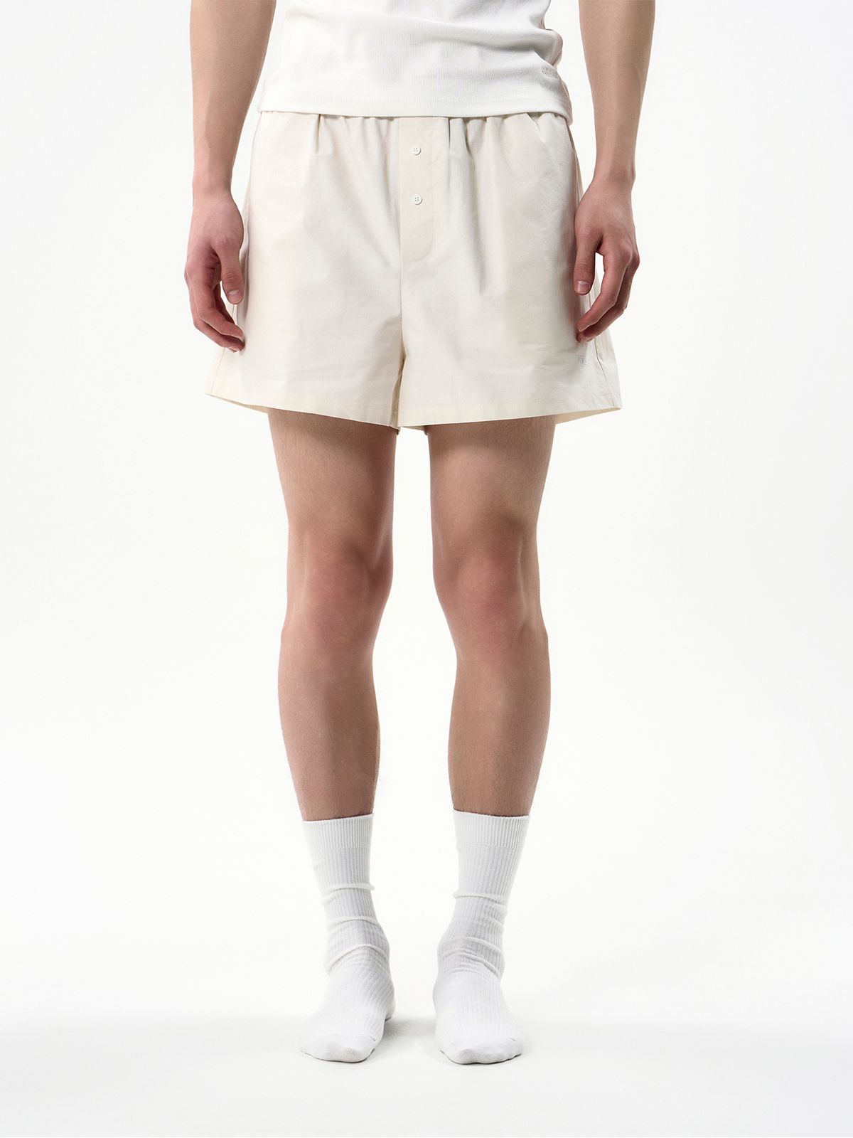 세이지가(SAGEGA) Cotton Pyjama Shorts (Cream)
