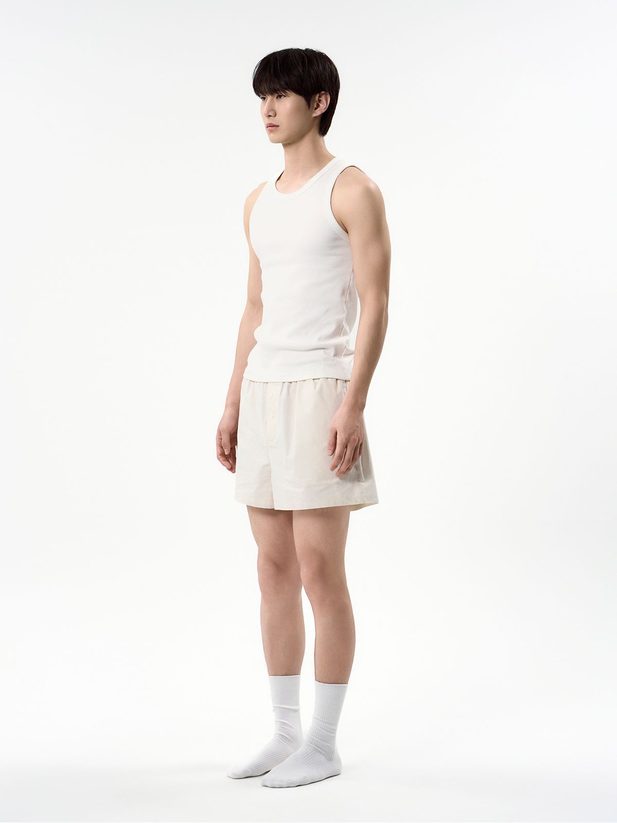 세이지가(SAGEGA) Cotton Pyjama Shorts (Cream)
