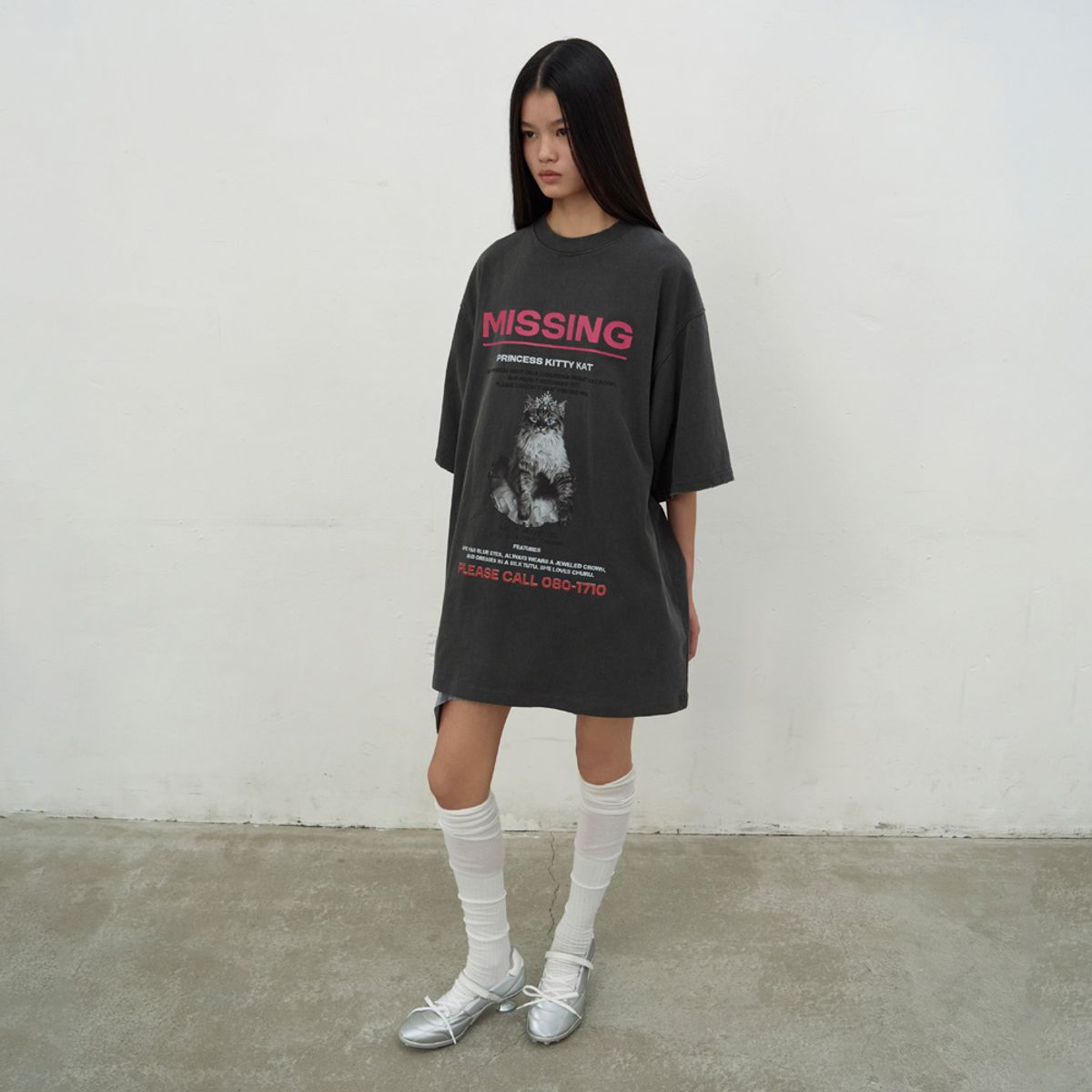 엘씨디씨티엠(LCDC™) KAT PRINT MINI DRESS (DARK GREY)