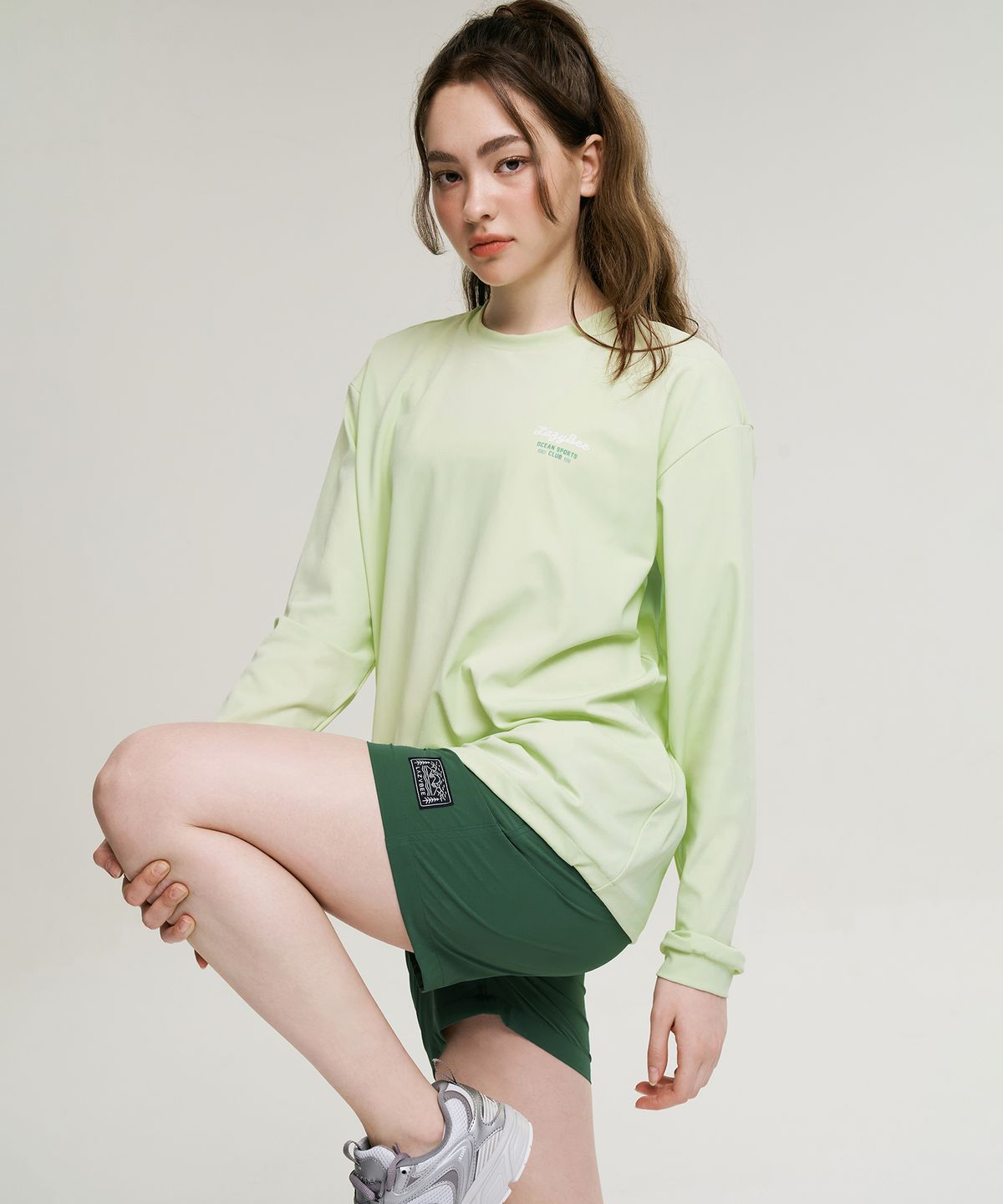 레이지비(LAZYBEE) 컴포트프로 올데이 스트레치 반바지 W 스윔 쇼츠 그린