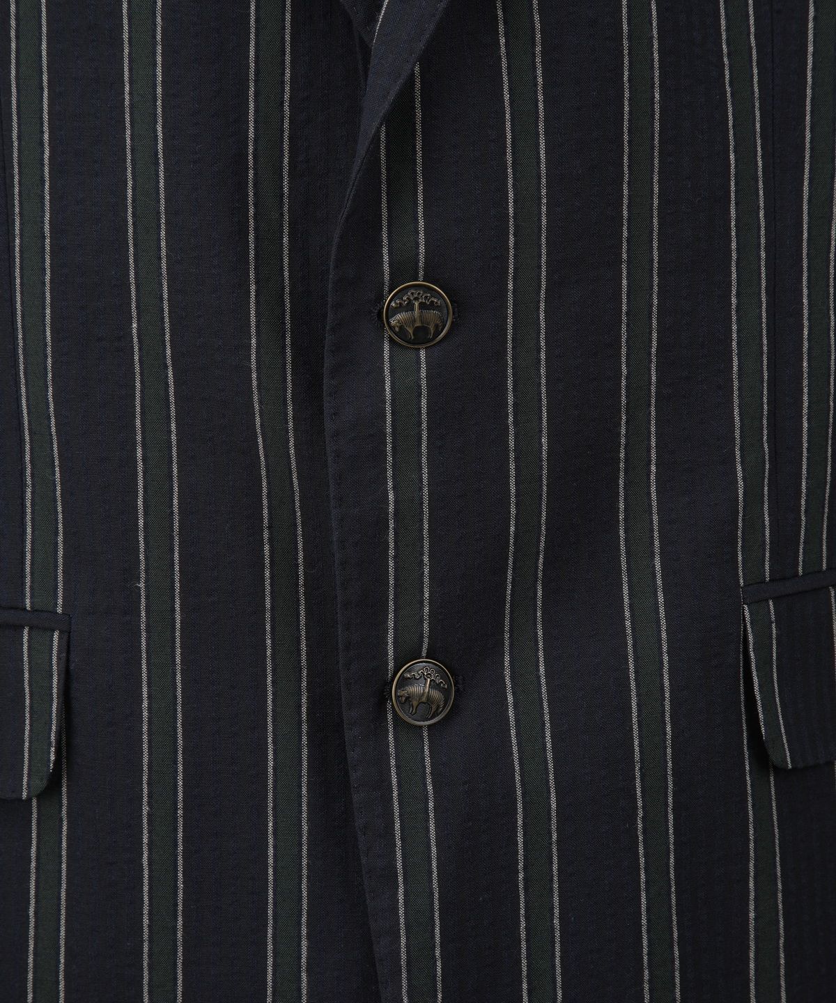 브룩스 브라더스(BROOKS BROTHERS) 클래식핏 시어서커 2버튼 스포츠코트 (네이비) (BBJSMF8362QFM)