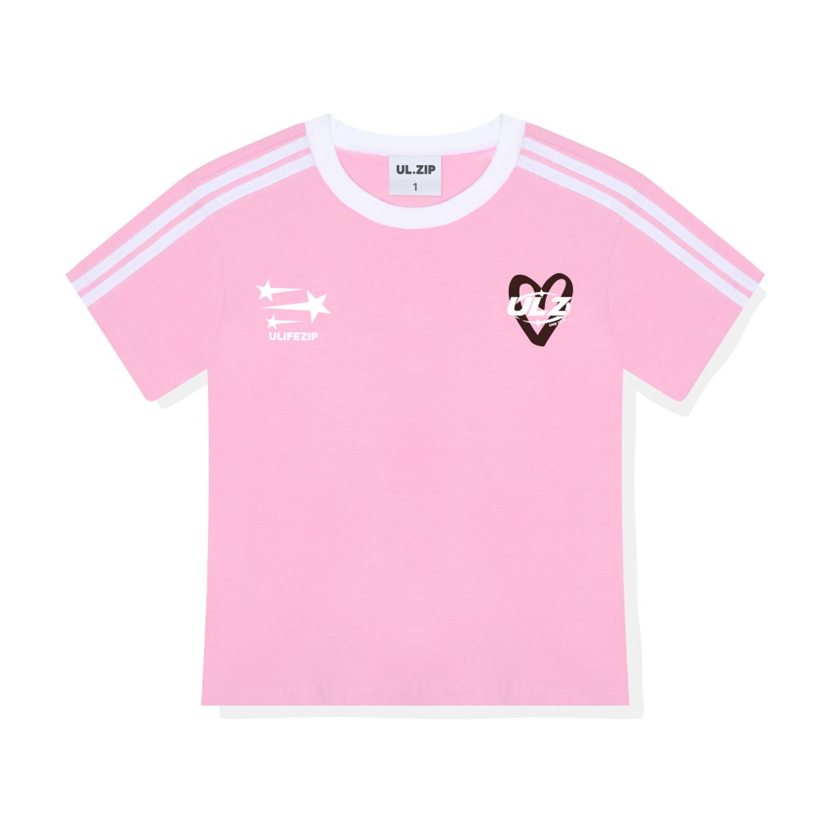 유라이프지(ULIFEZIP) 숏타비트 세미크롭 트랙 반팔티 6 Color [ULZE_5002]