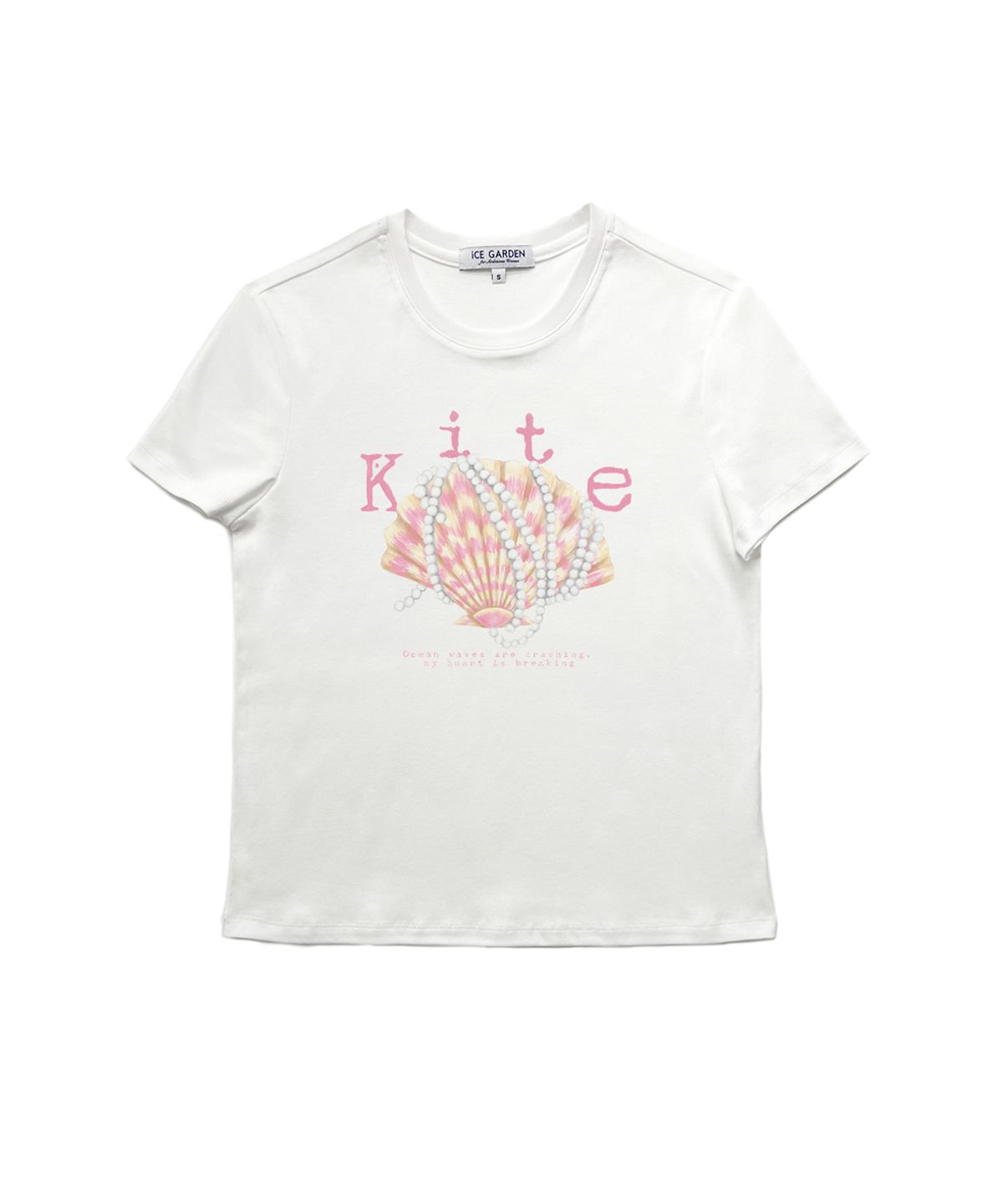아이스가든에이오공팔(ICE GARDEN A.508) Seashell Print T-shirt