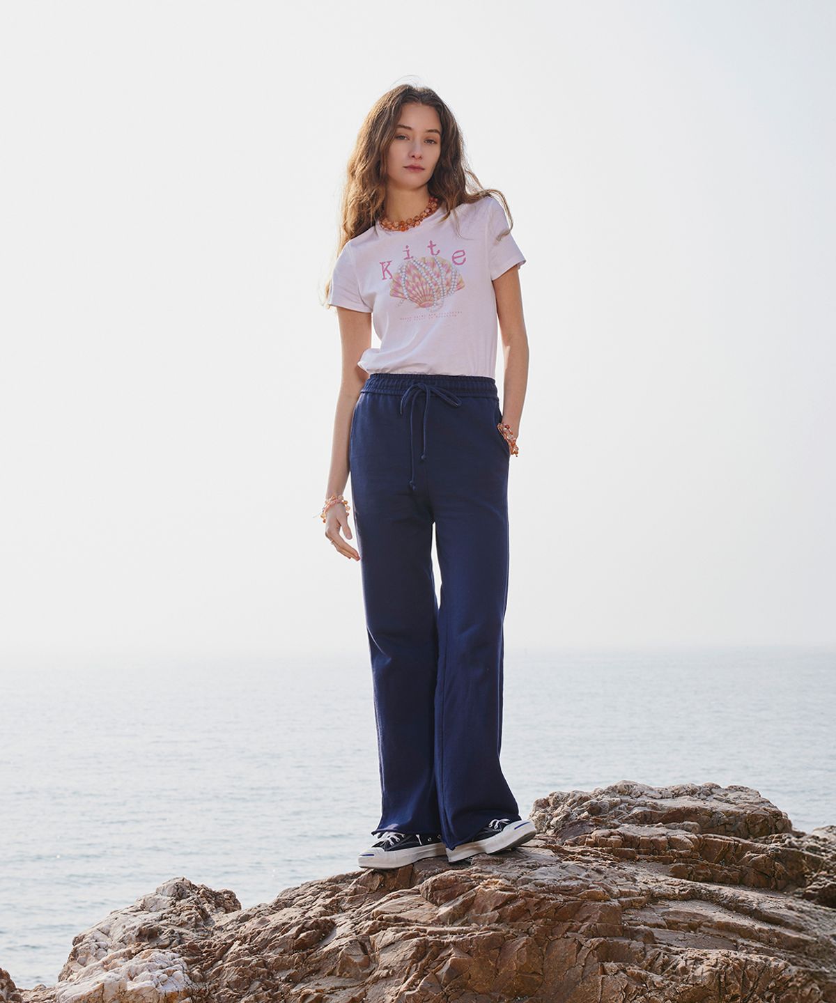 아이스가든에이오공팔(ICE GARDEN A.508) Seashell Print T-shirt