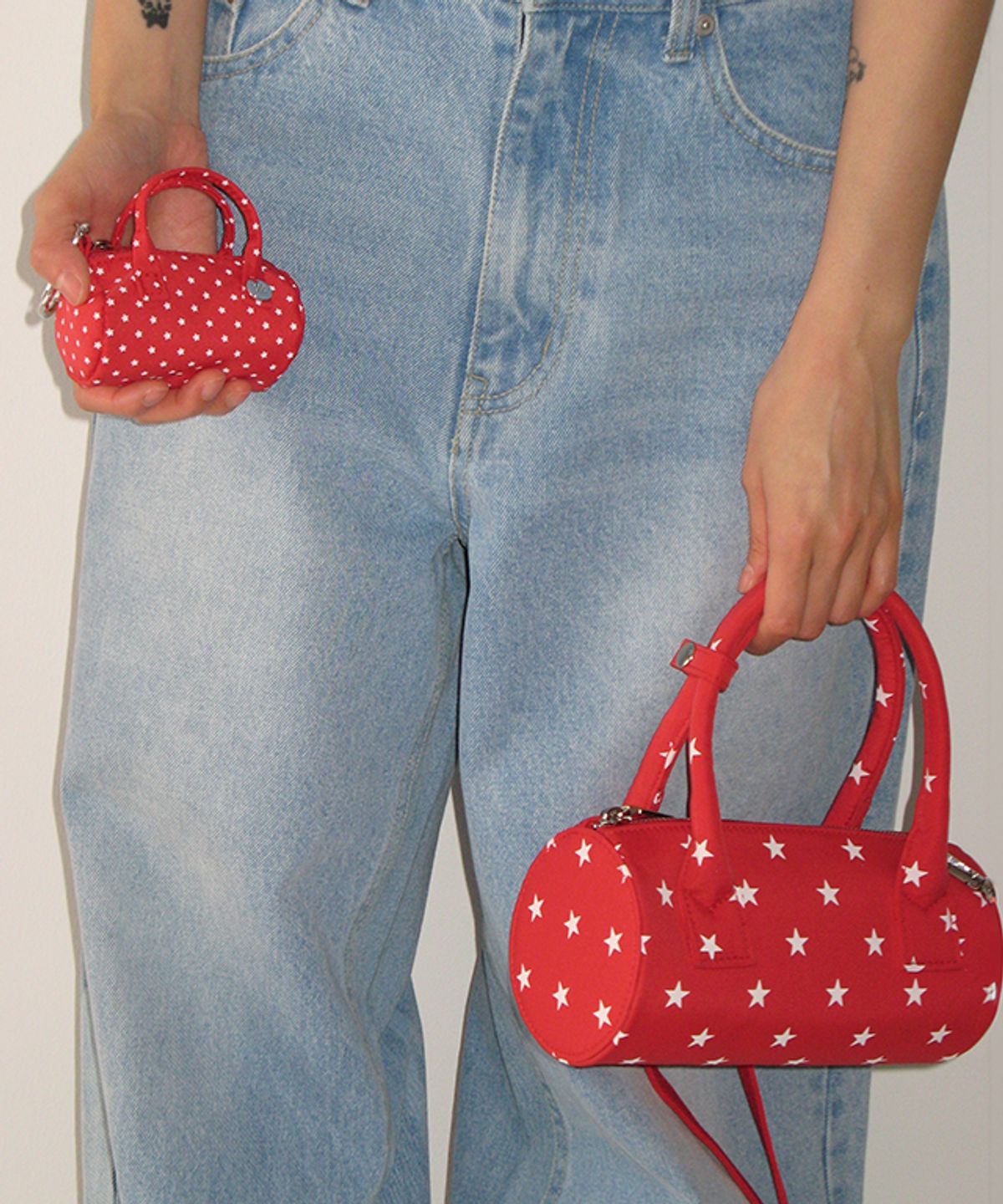 론론(RONRON) ROUND MINI PETIT CROSS BAG RED