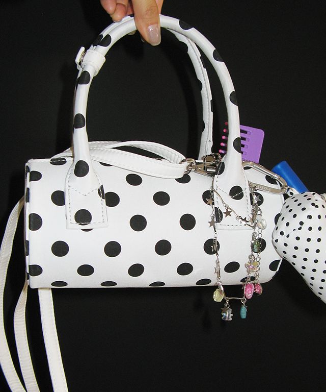 【RONRON】25SS/送料税込 ★ROUND MINI PETIT CROSS BAG★4COLOR MUSINSA | RONRON ROUND MINI PETIT CROSS BAG BLACK WHITE DOT