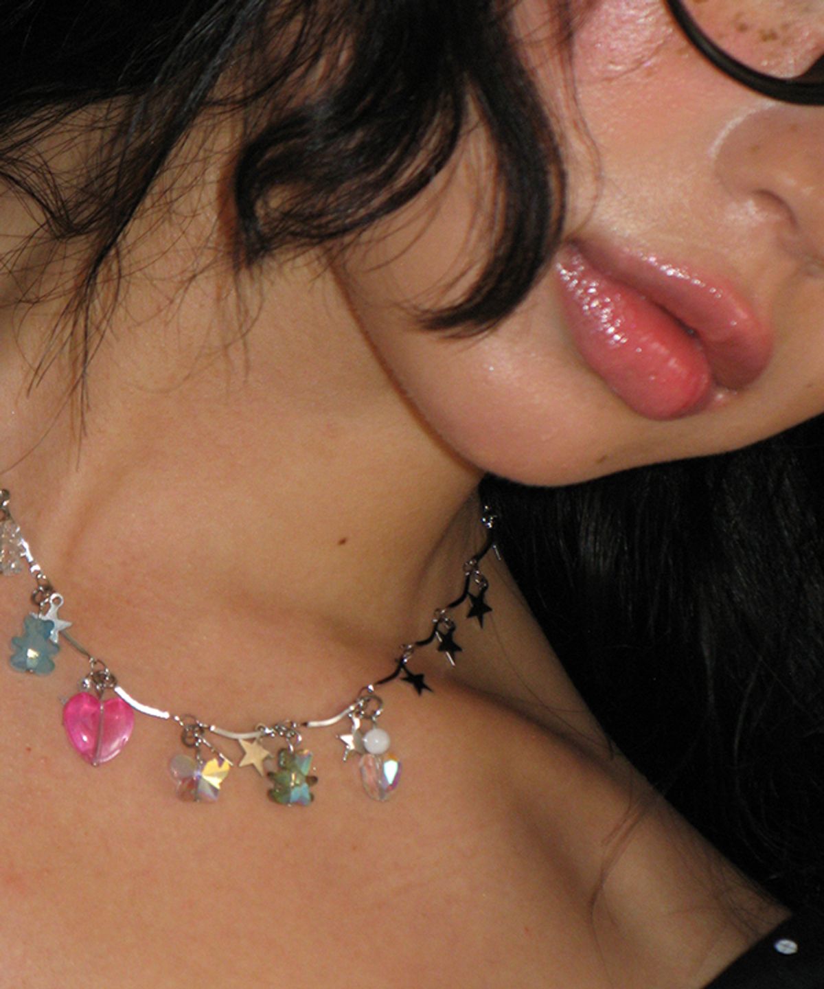 론론(RONRON) STARRY DANGLING CHARMS NECKLACE