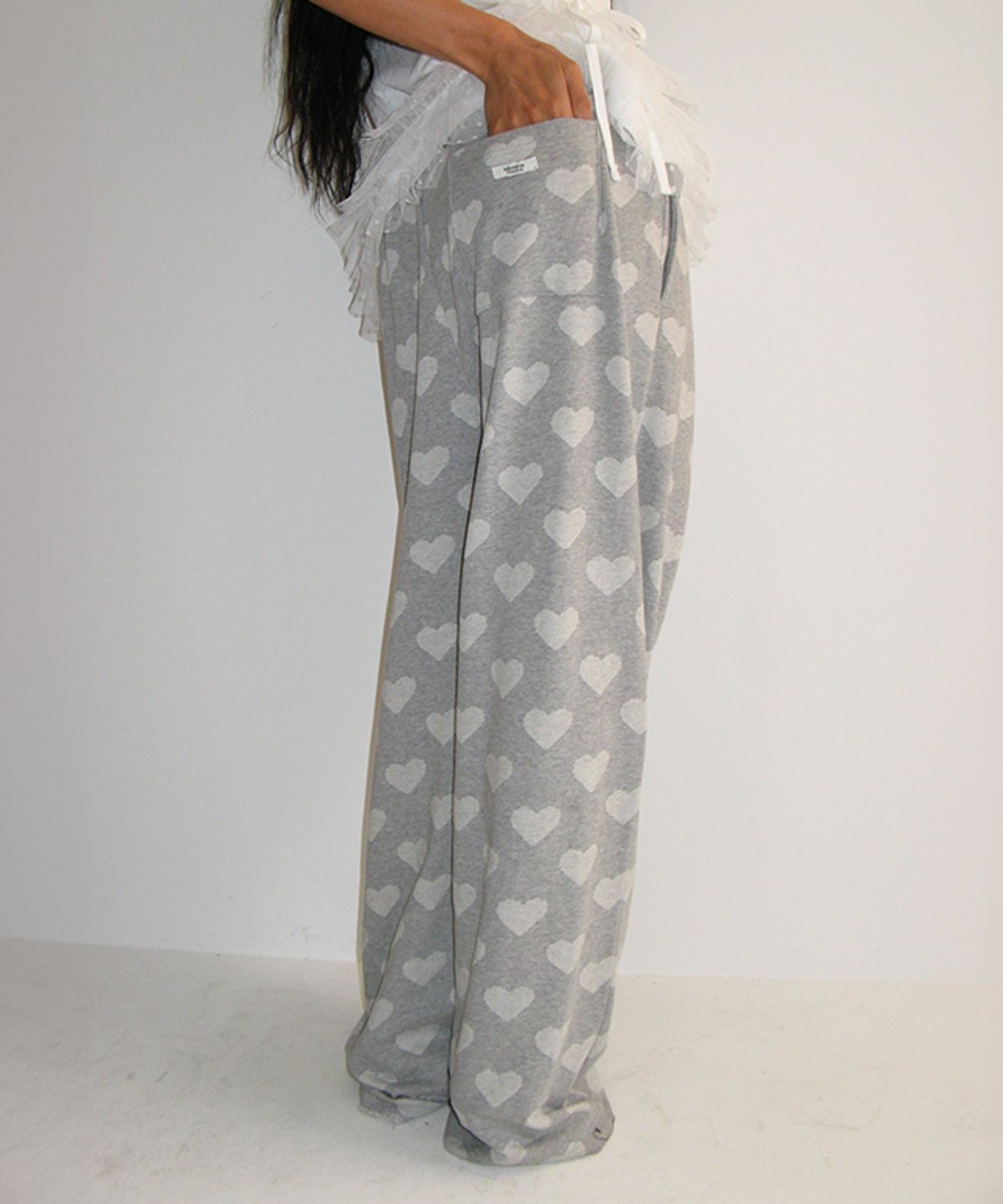 론론(RONRON) HEART DOT TRAINING PANTS GREY