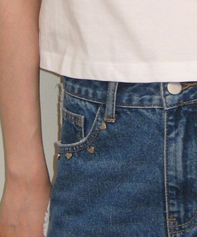 【RONRON】25SS/送料込 HEART STUD DAMAGE BOOTSCUT DENIM PANTS MUSINSA | RONRON HEART STUD DAMAGE BOOTSCUT DENIM PANTS