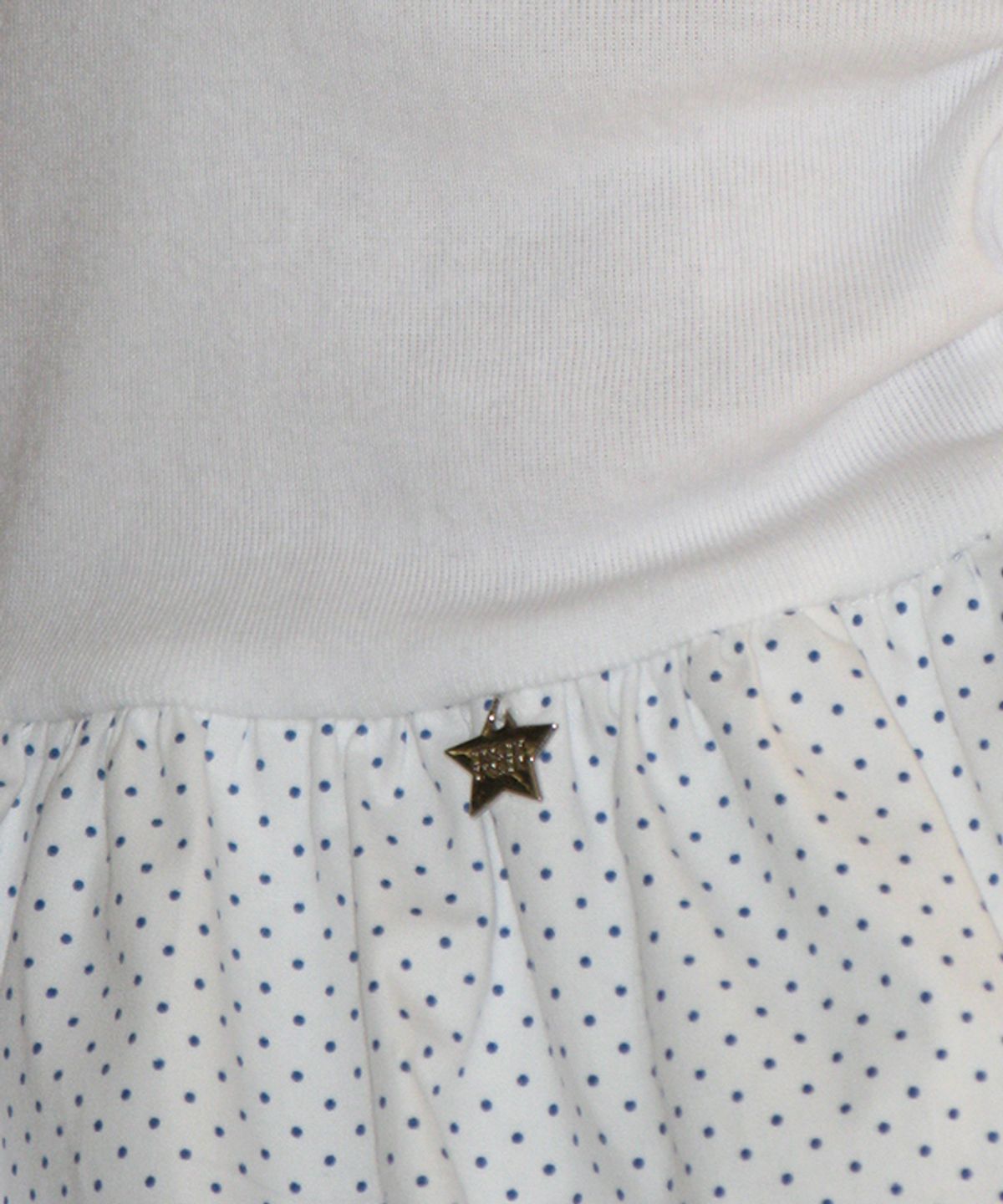 론론(RONRON) PUMPKIN LAYERED SLEEVELESS WHITE DOT