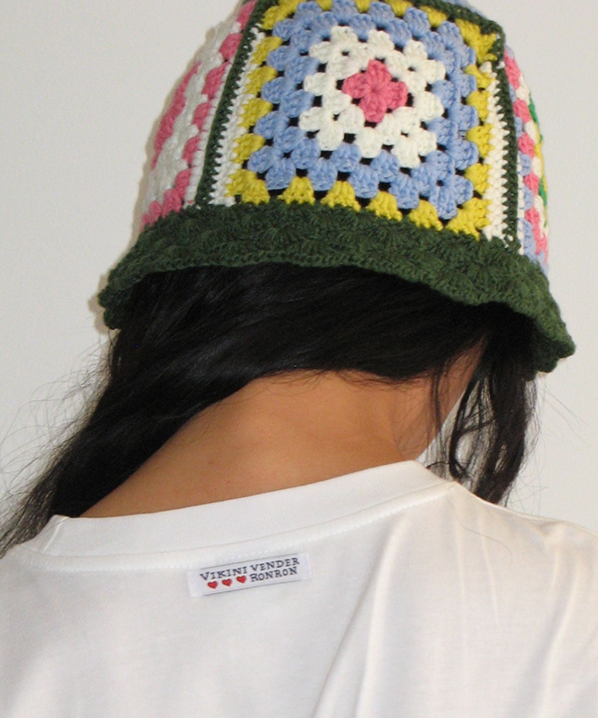 론론(RONRON) [RRxVV] CROCHET HANDMADE BUCKET HAT GREEN