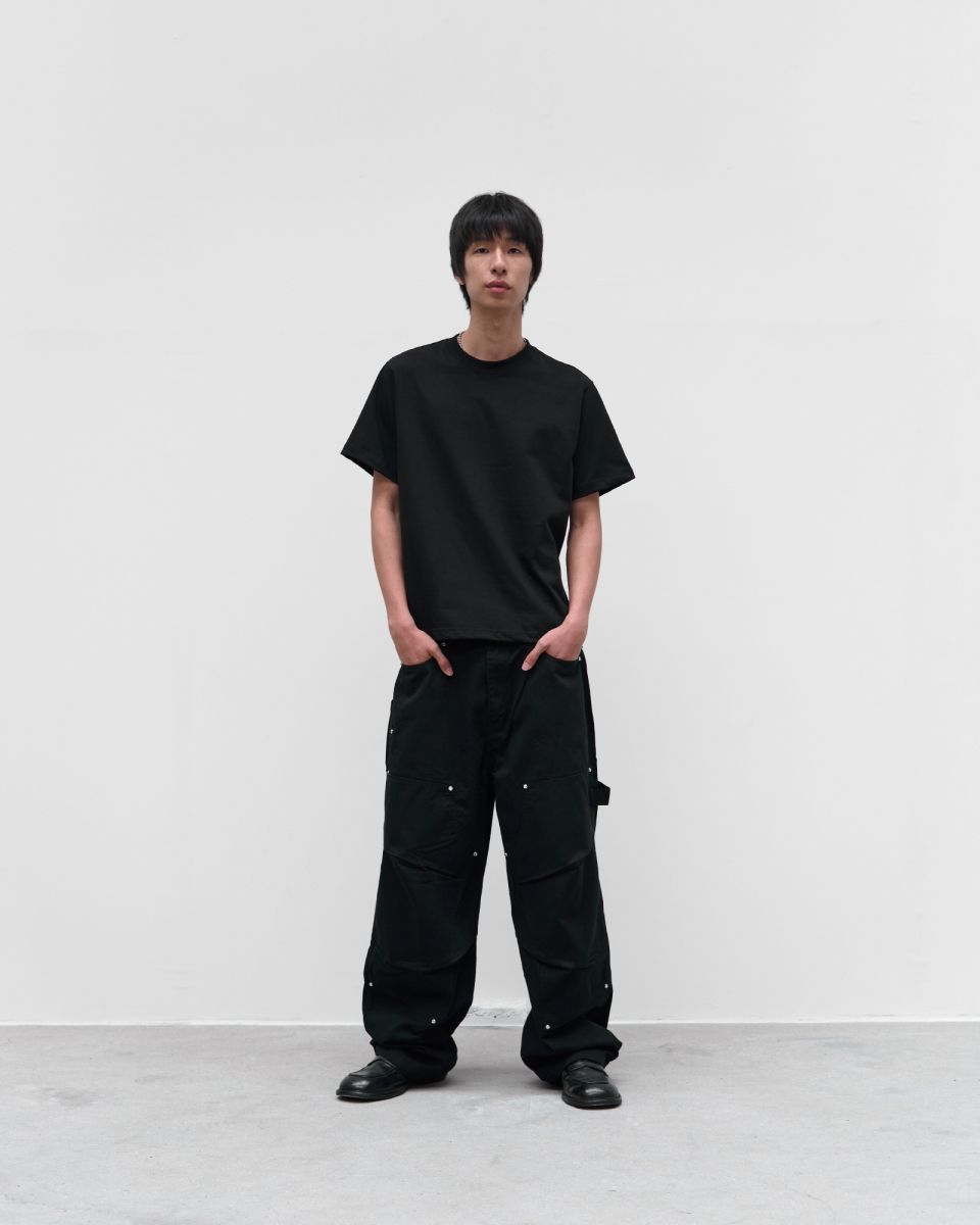 MUSINSA公式 | 9999ARCHIVE Jewelry Revet Double Knee Pants