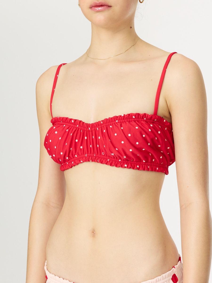 GLOWNY 水着 OFF SHOULDER SMOKE TOP GLOWNY 水着 OFF SHOULDER SMOKE TOP