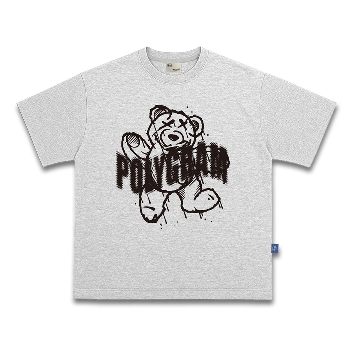 폴리그램(POLYGRAM) 웻베어 16수 코튼 오버핏 반팔티