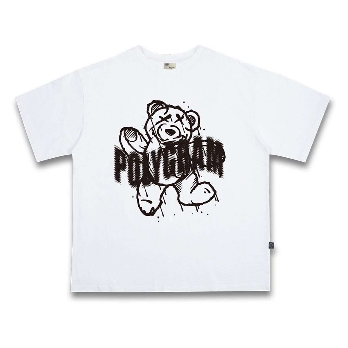 폴리그램(POLYGRAM) 웻베어 16수 코튼 오버핏 반팔티