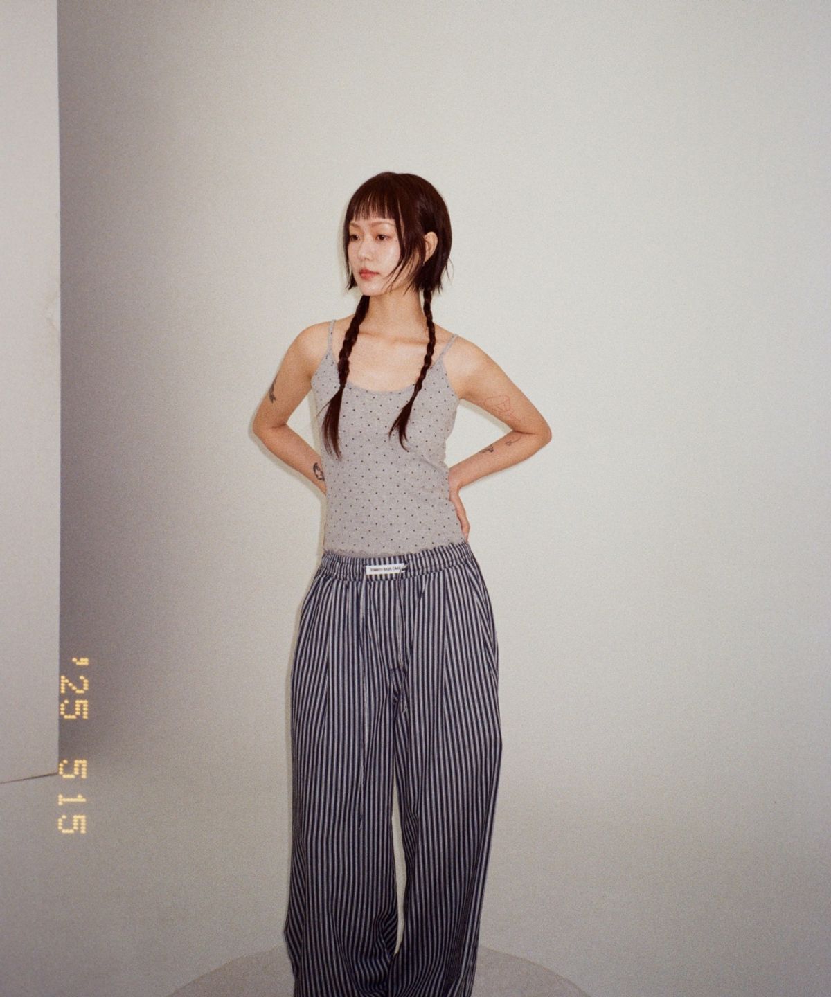 멧앤멜(MATT AND MEL) [TOBAKE] Stripe Pajamas Pants
