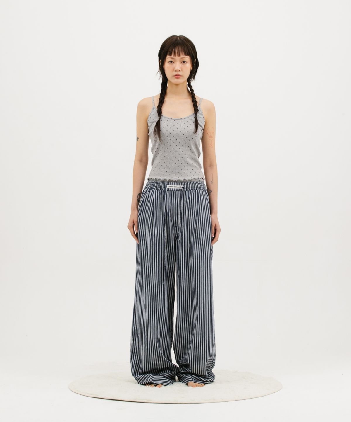 멧앤멜(MATT AND MEL) [TOBAKE] Stripe Pajamas Pants