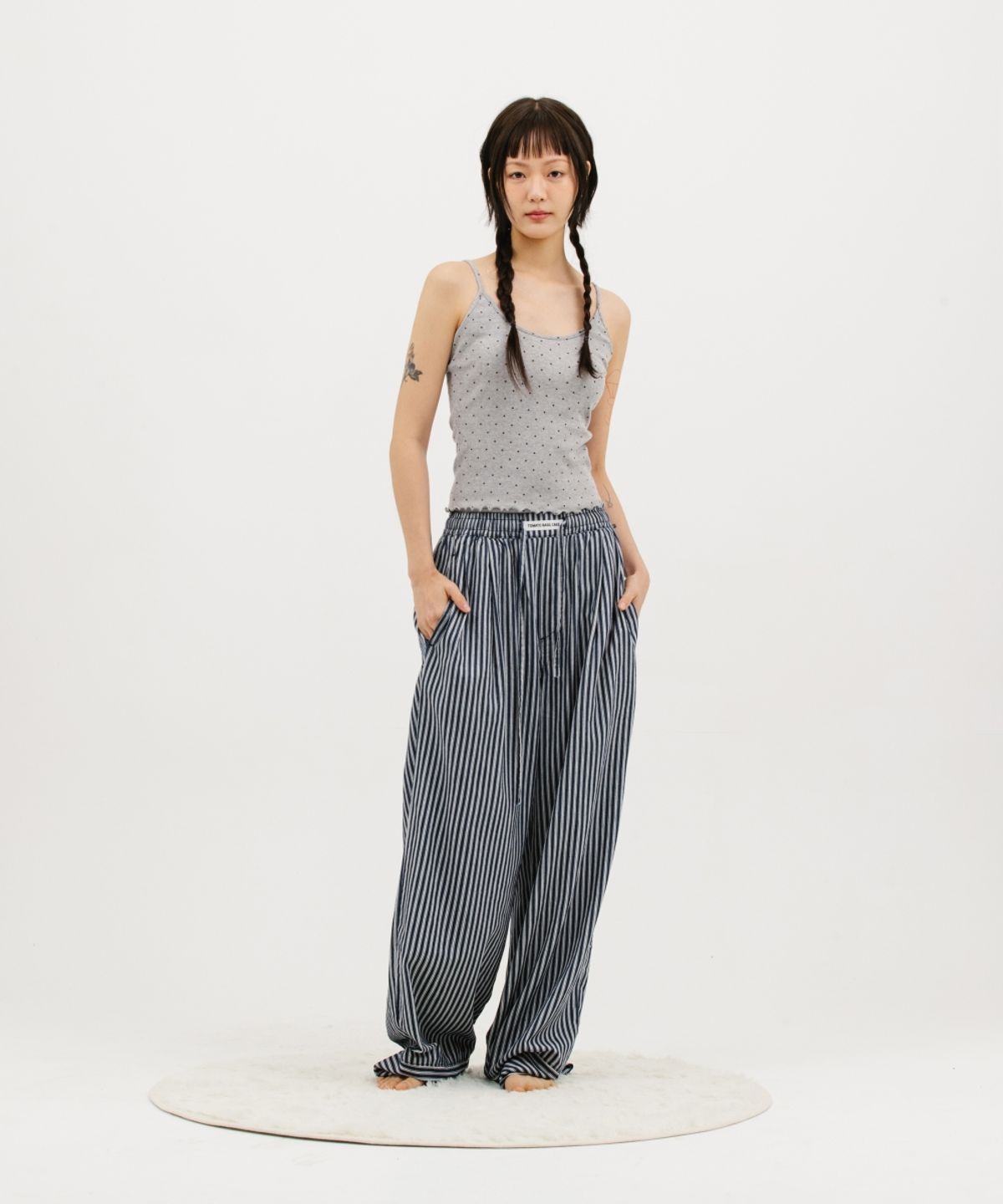 멧앤멜(MATT AND MEL) [TOBAKE] Stripe Pajamas Pants