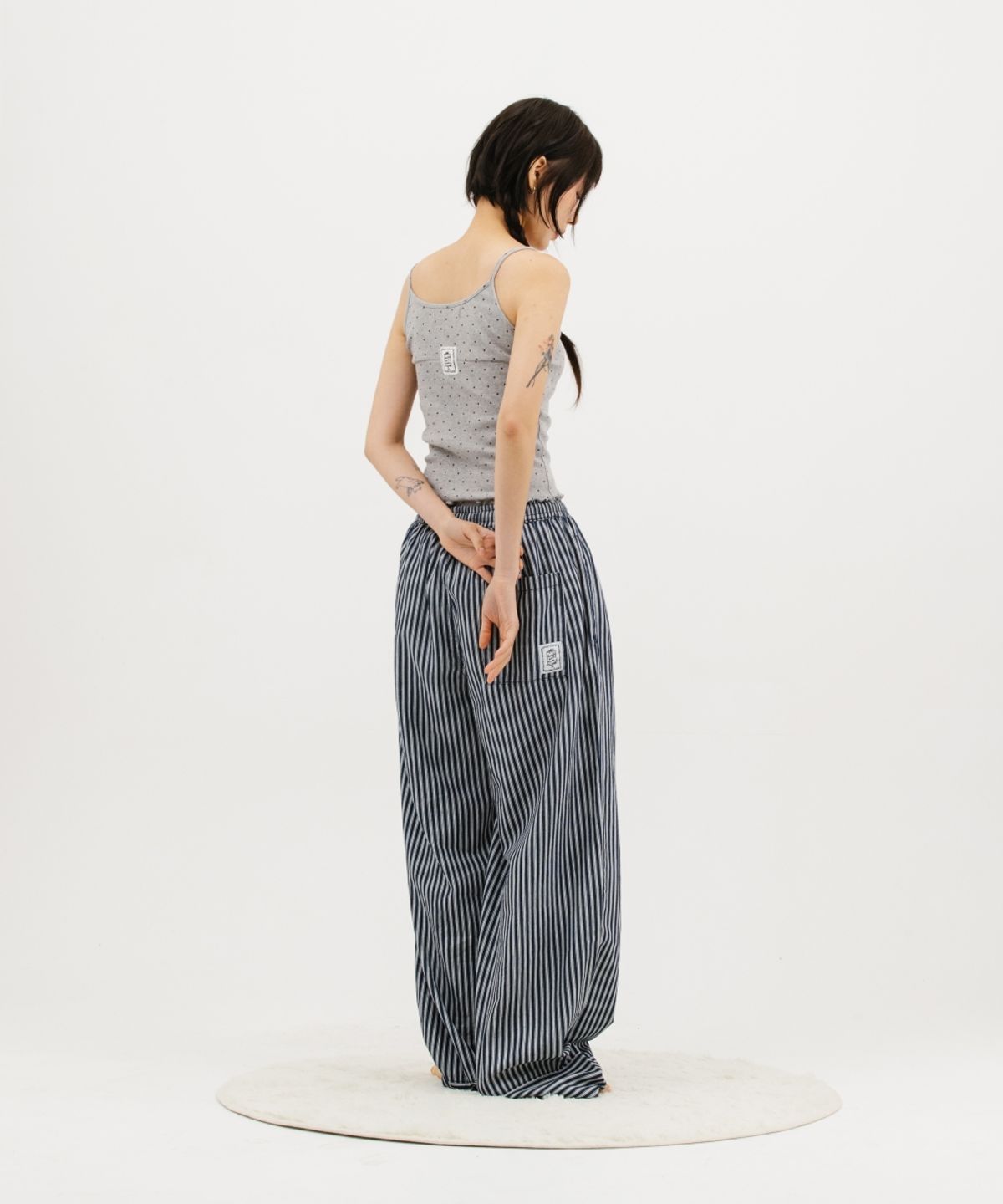 멧앤멜(MATT AND MEL) [TOBAKE] Stripe Pajamas Pants