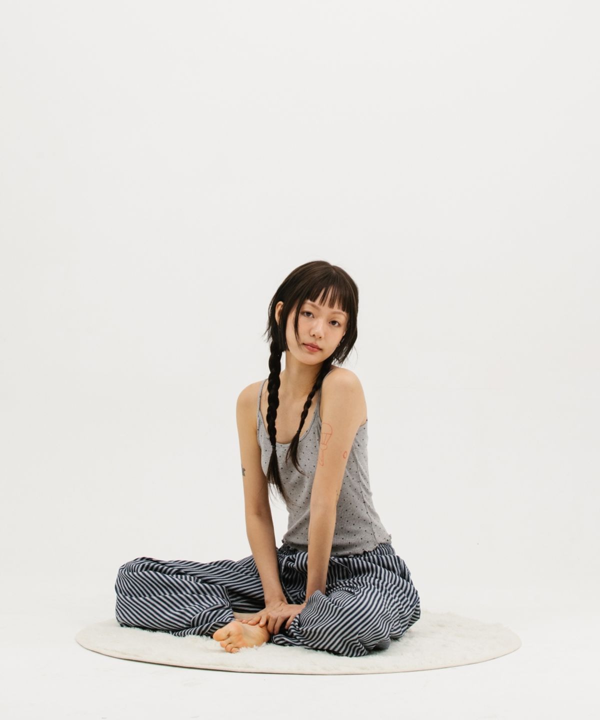 멧앤멜(MATT AND MEL) [TOBAKE] Stripe Pajamas Pants