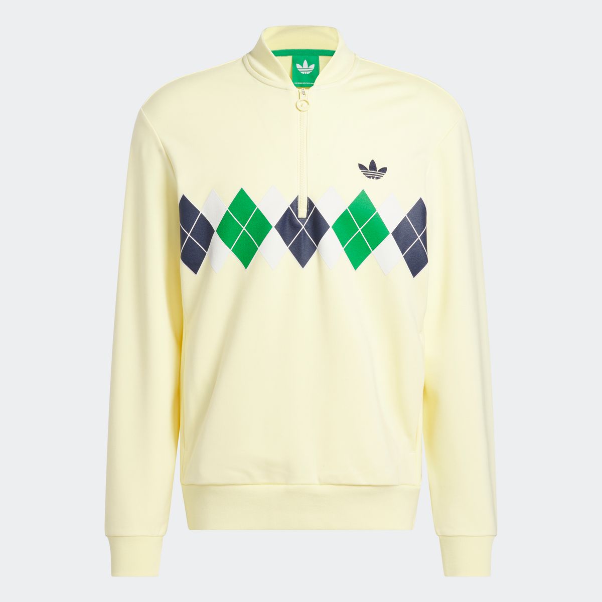 아디다스 골프(ADIDAS GOLF) 오리지널스 아가일 프린티드 쿼터집 스웨트셔츠 JE8273