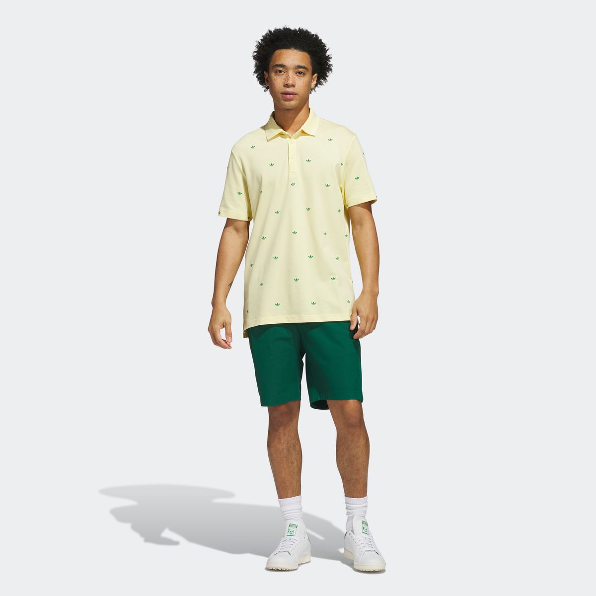 아디다스 골프(ADIDAS GOLF) 오리지널스 프린티드 트레포일 폴로 셔츠 JM8257