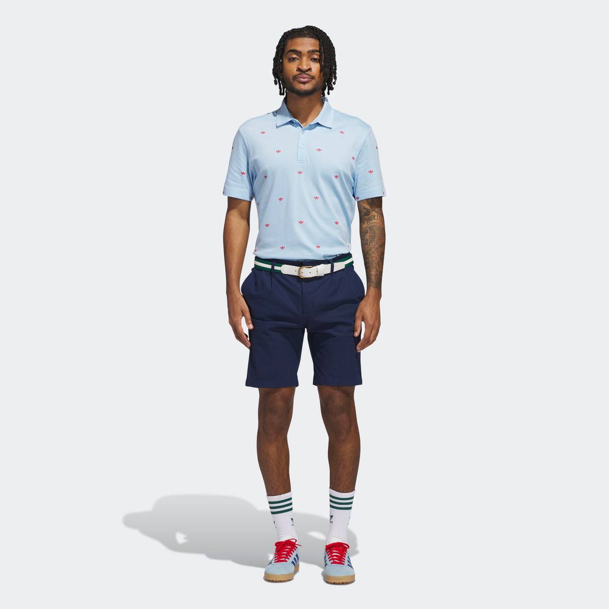 아디다스 골프(ADIDAS GOLF) 오리지널스 프린티드 트레포일 폴로 셔츠 JM8260