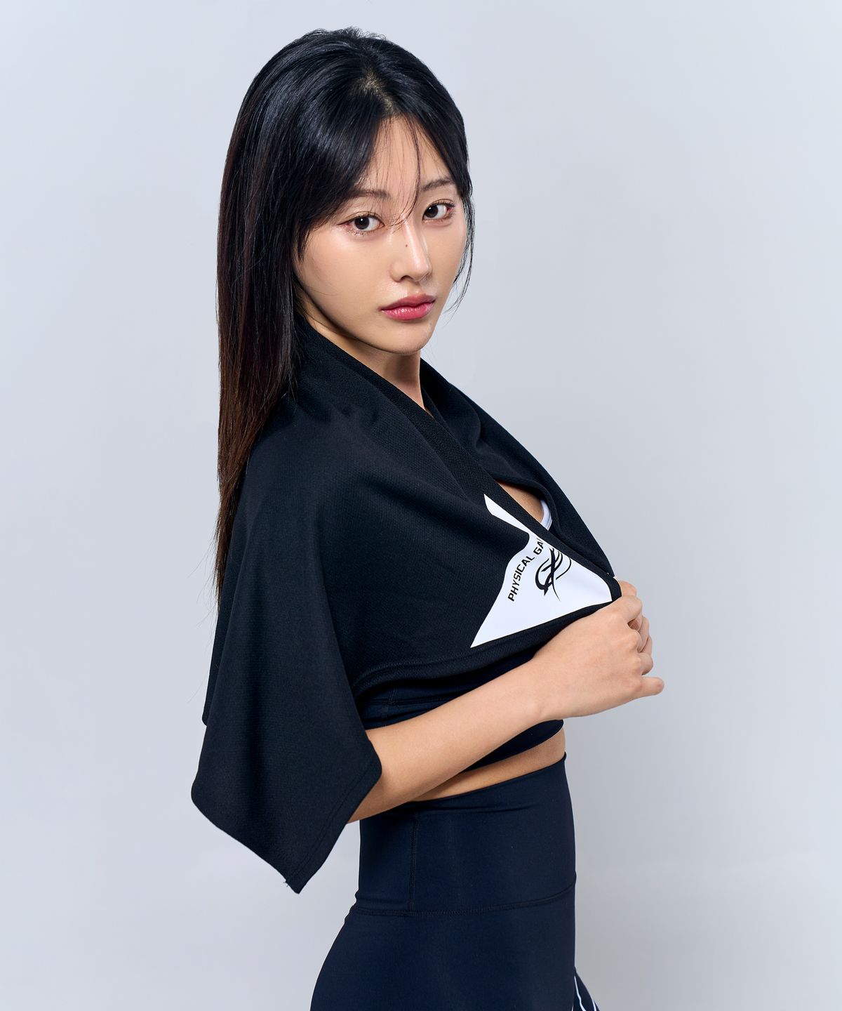 피지컬가먼츠(PHYSICAL GARMENTS) P2555 스포츠타올 [블랙]