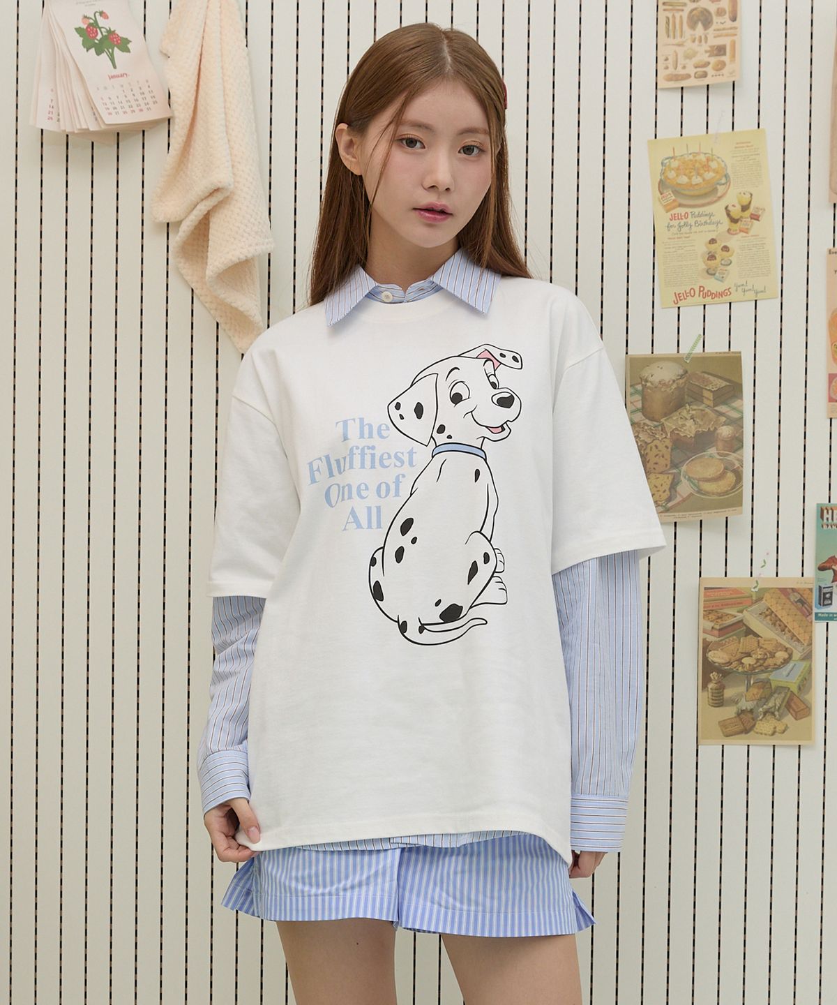 와이케이(WAIKEI) 베이비 달마시안_반팔티셔츠 화이트