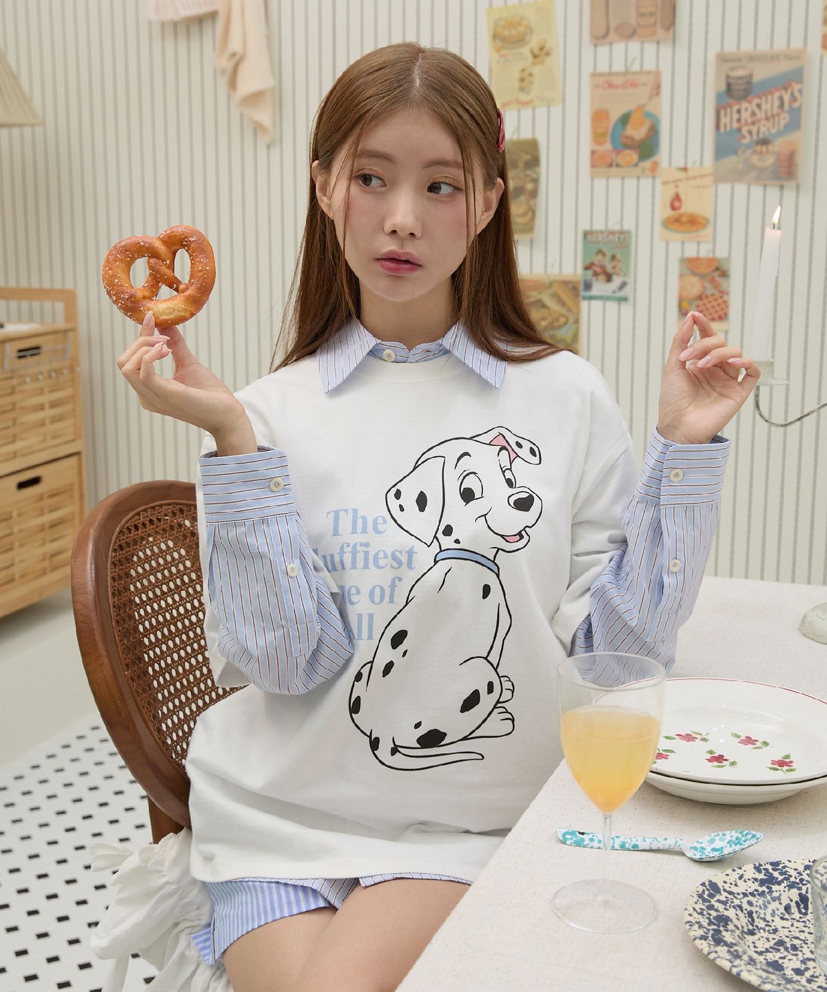 와이케이(WAIKEI) 베이비 달마시안_반팔티셔츠 화이트