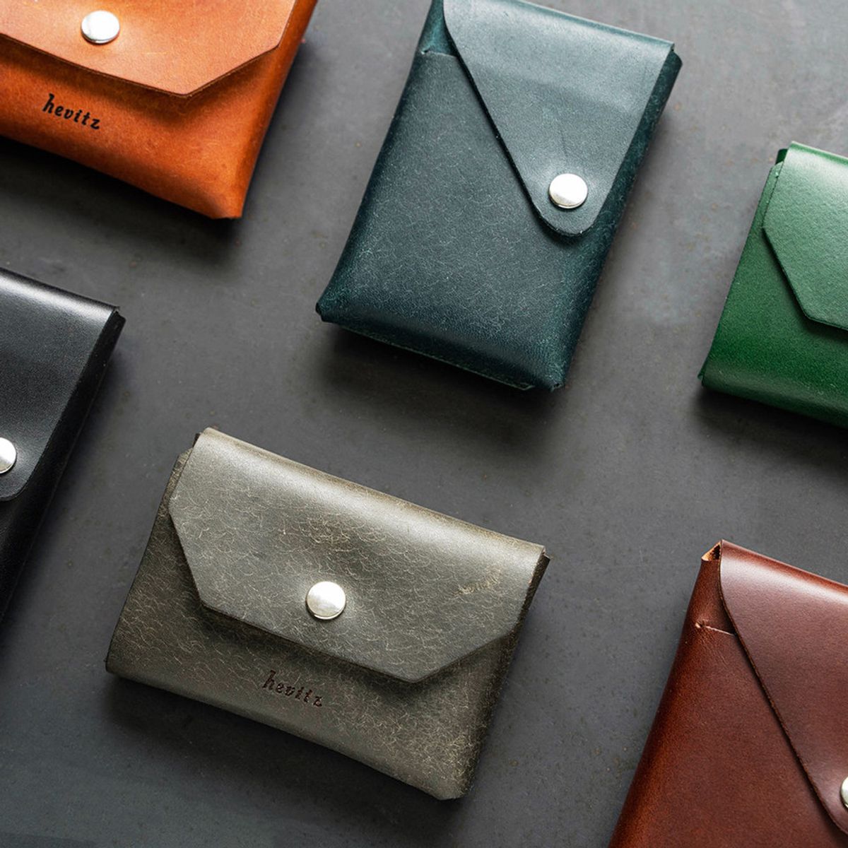헤비츠(HEVITZ) 원폴드 더블 스냅 카드 지갑