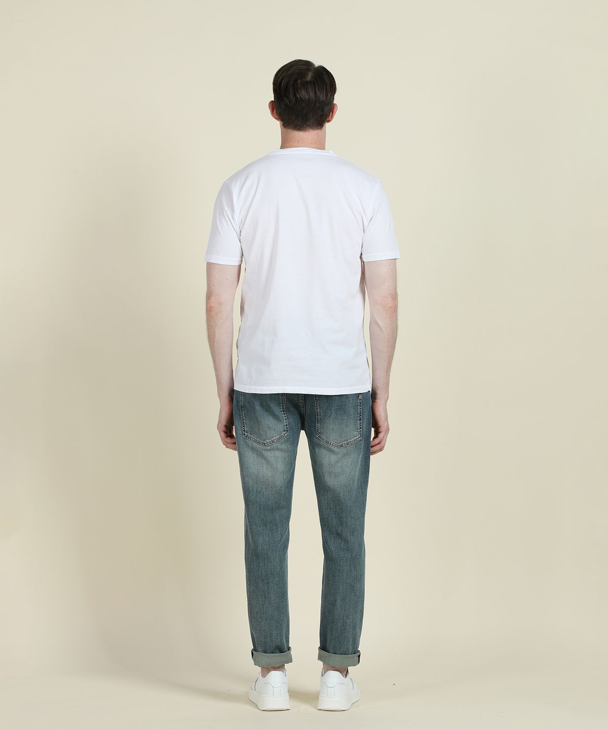 빠니깔레(PANICALE) 블루 디스트레스드 워싱 데님 진
