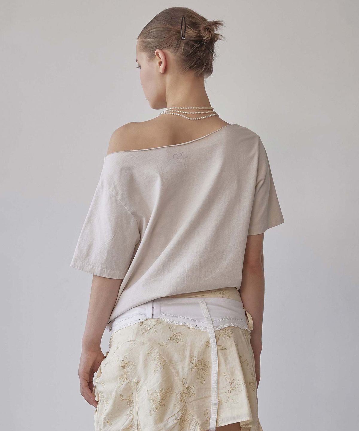 스컬프터(SCULPTOR) Cotton Apron Belt White