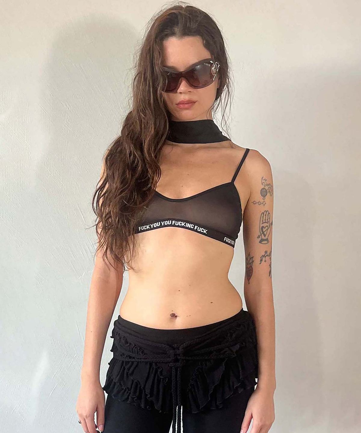 스컬프터(SCULPTOR) Braided Cottage Skort Black