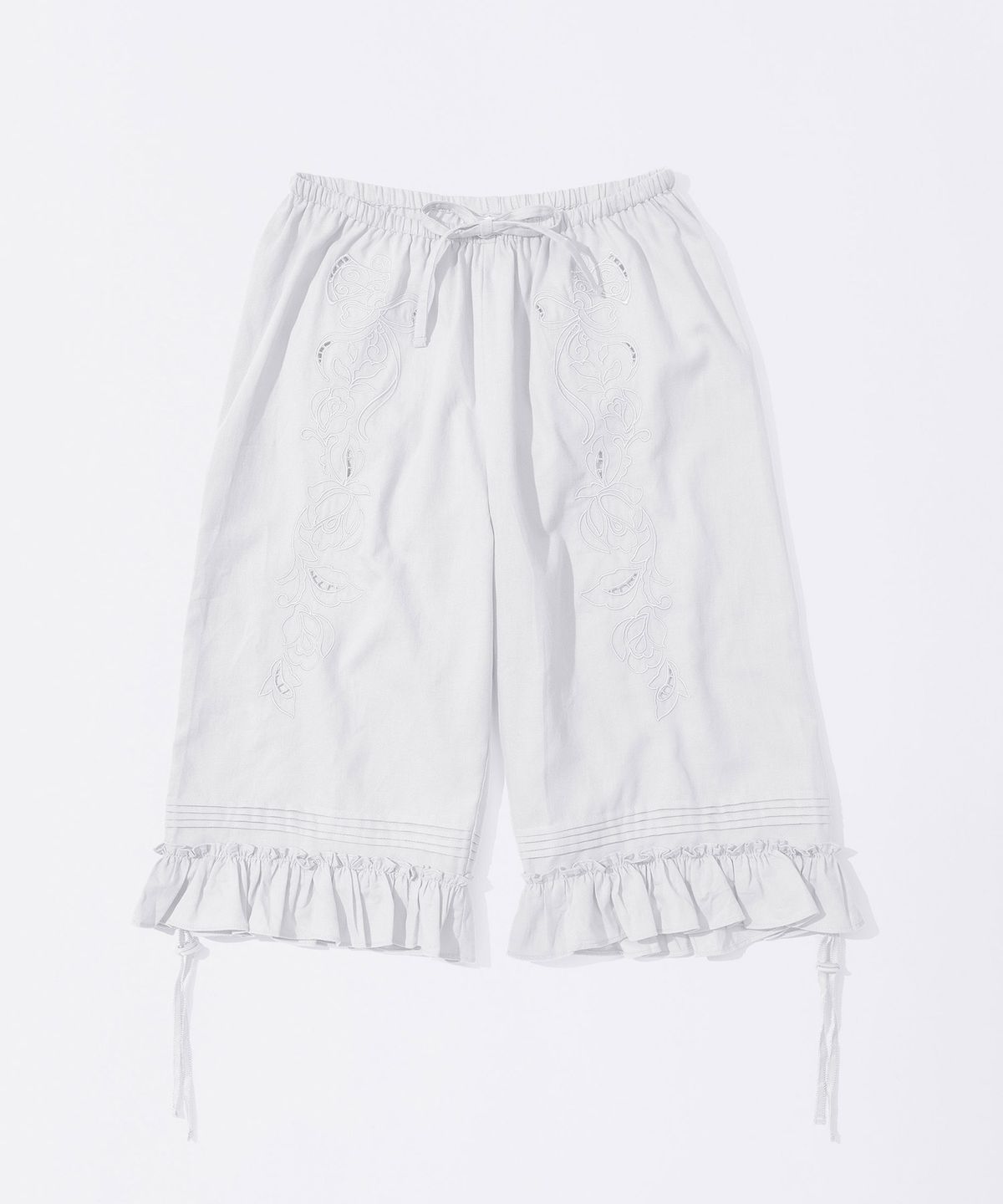 스컬프터(SCULPTOR) Cottage Cotton Capri Pants White
