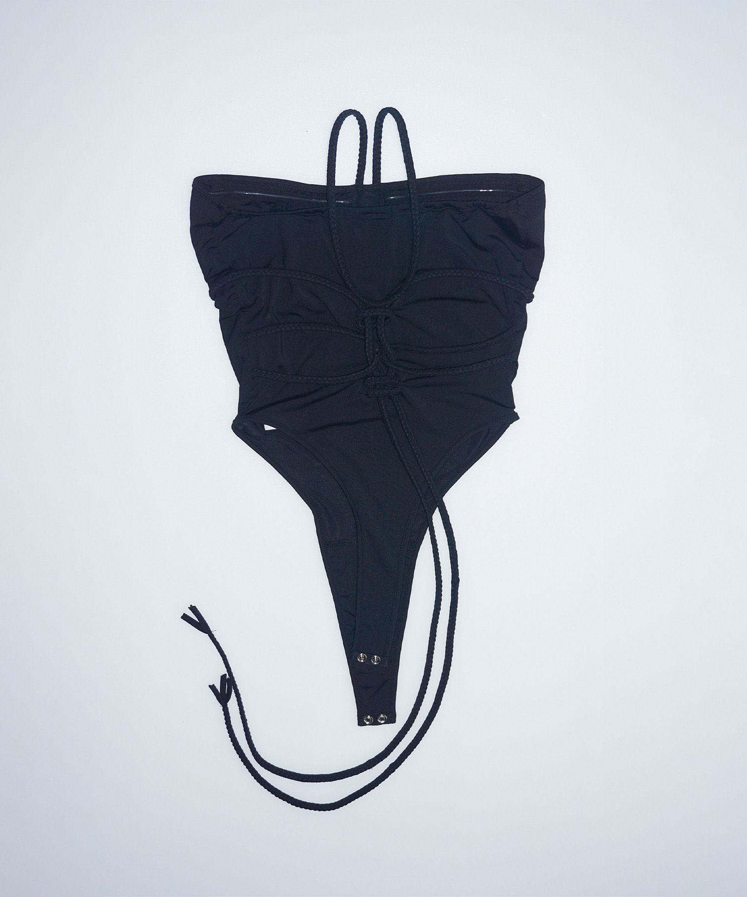 MUSINSA | SCULPTOR Braided Bodysuit Black