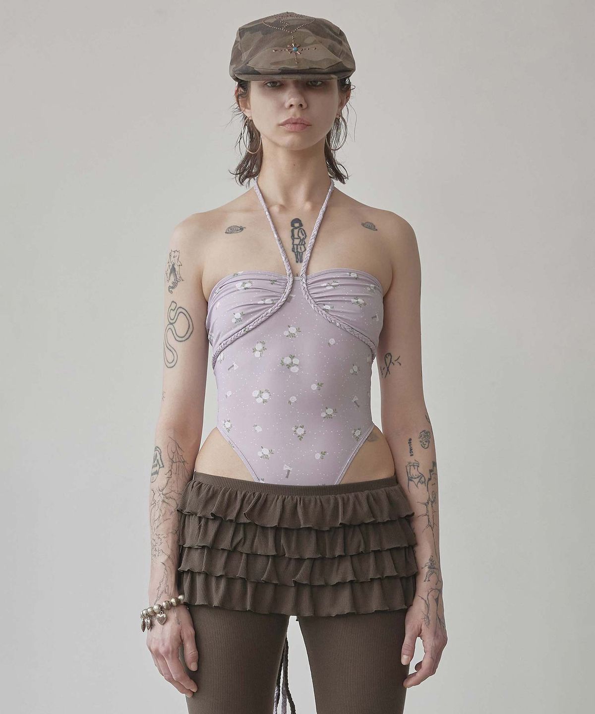 스컬프터(SCULPTOR) Braided Bodysuit Lavender