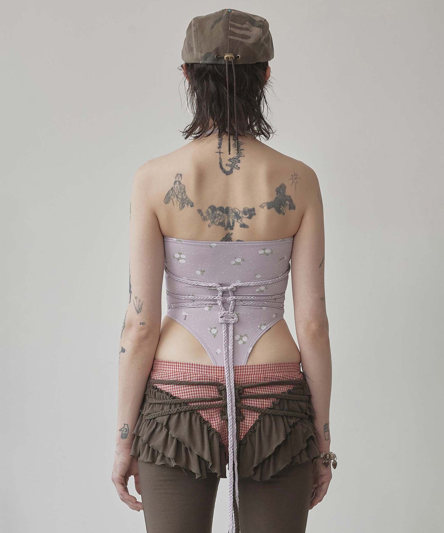 [SCULPTOR]編み込みボディースーツ生 MUSINSA公式 | SCULPTOR Braided Bodysuit Lavender