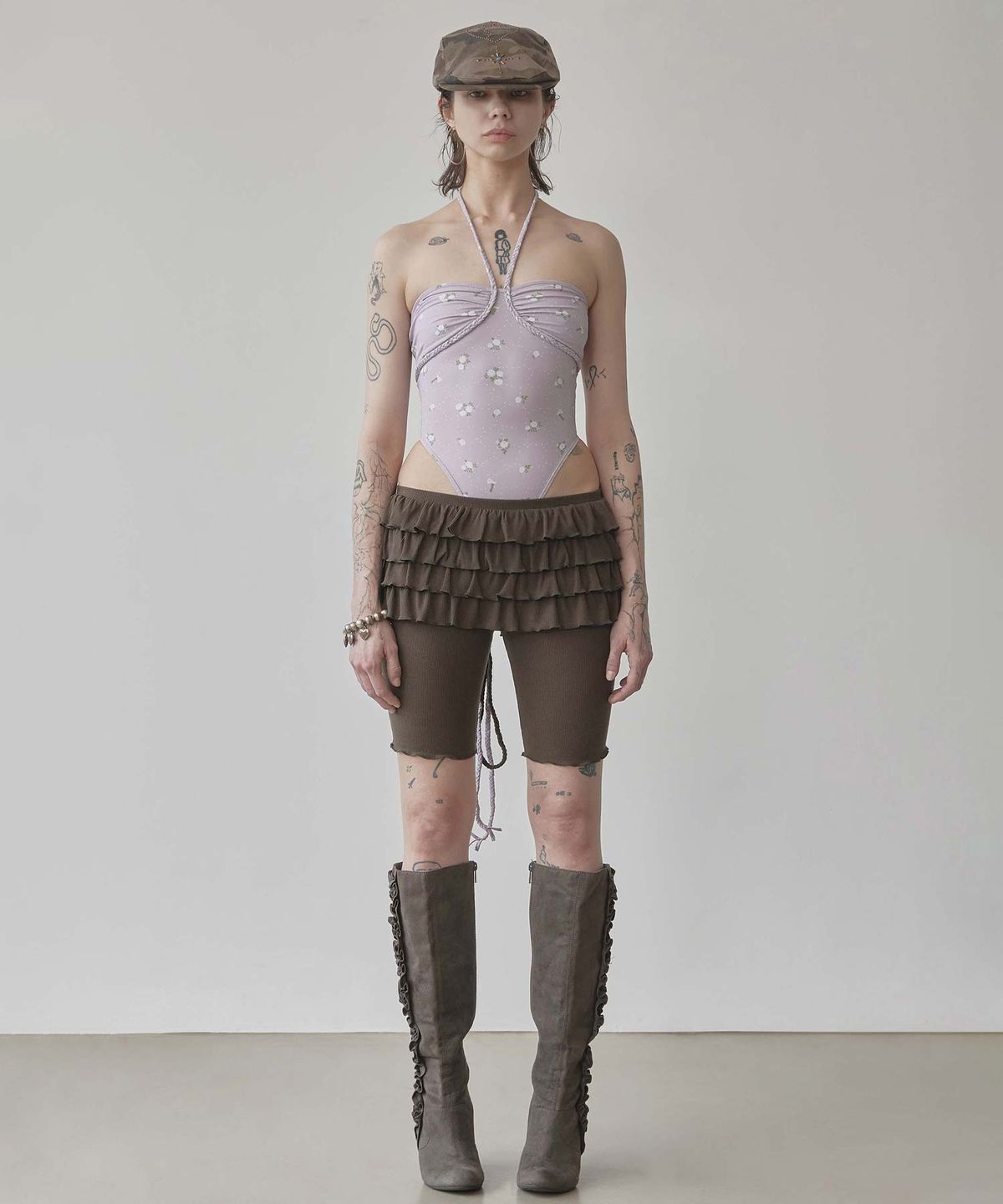 스컬프터(SCULPTOR) Braided Bodysuit Lavender